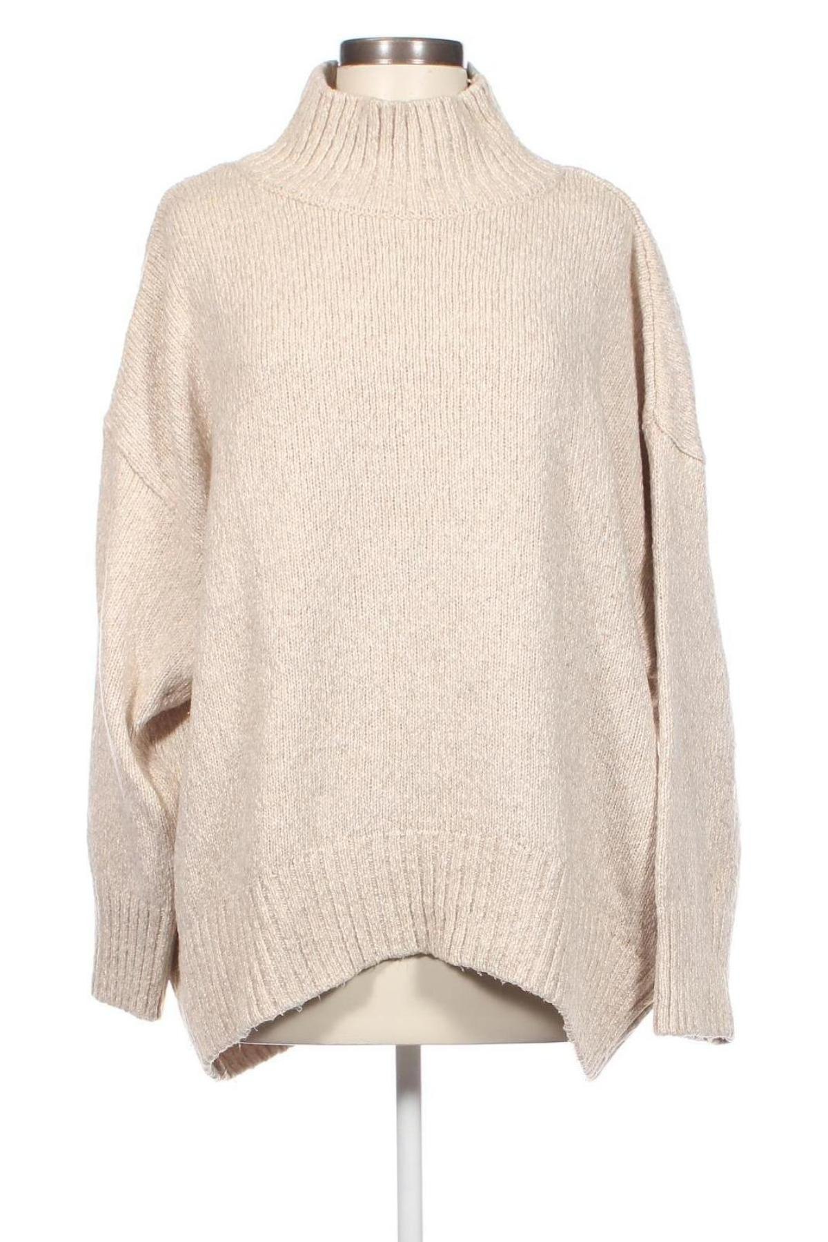 Damski sweter H&M, Rozmiar XL, Kolor Beżowy, Cena 18,55 zł