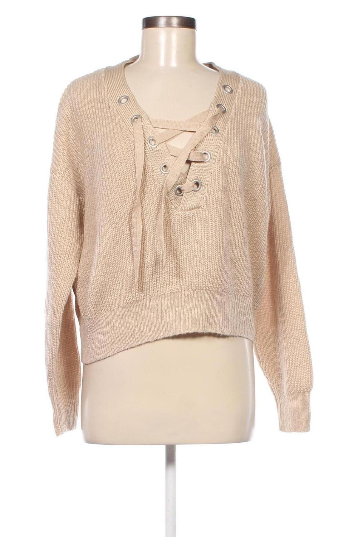 Γυναικείο πουλόβερ H&M Divided, Μέγεθος M, Χρώμα  Μπέζ, Τιμή 4,84 €