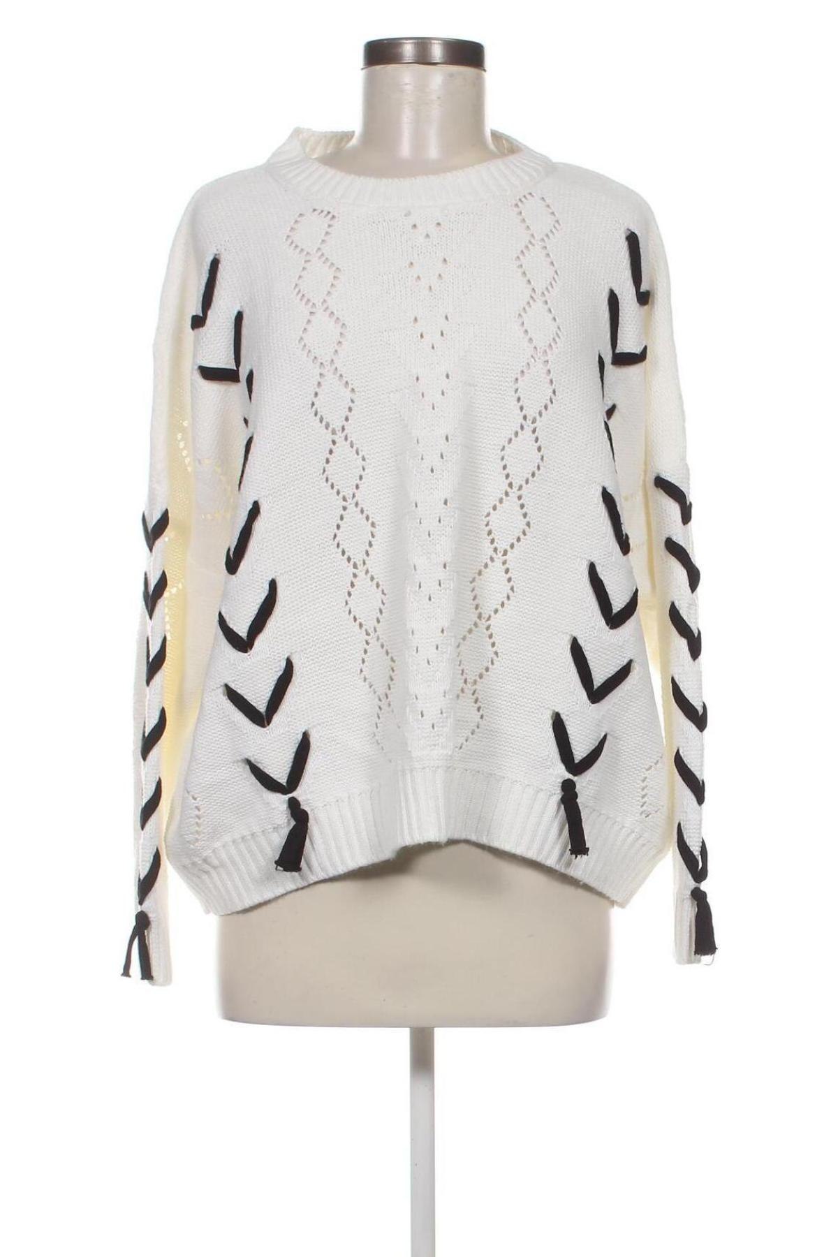 Γυναικείο πουλόβερ Janina, Μέγεθος L, Χρώμα Λευκό, Τιμή 3,77 €