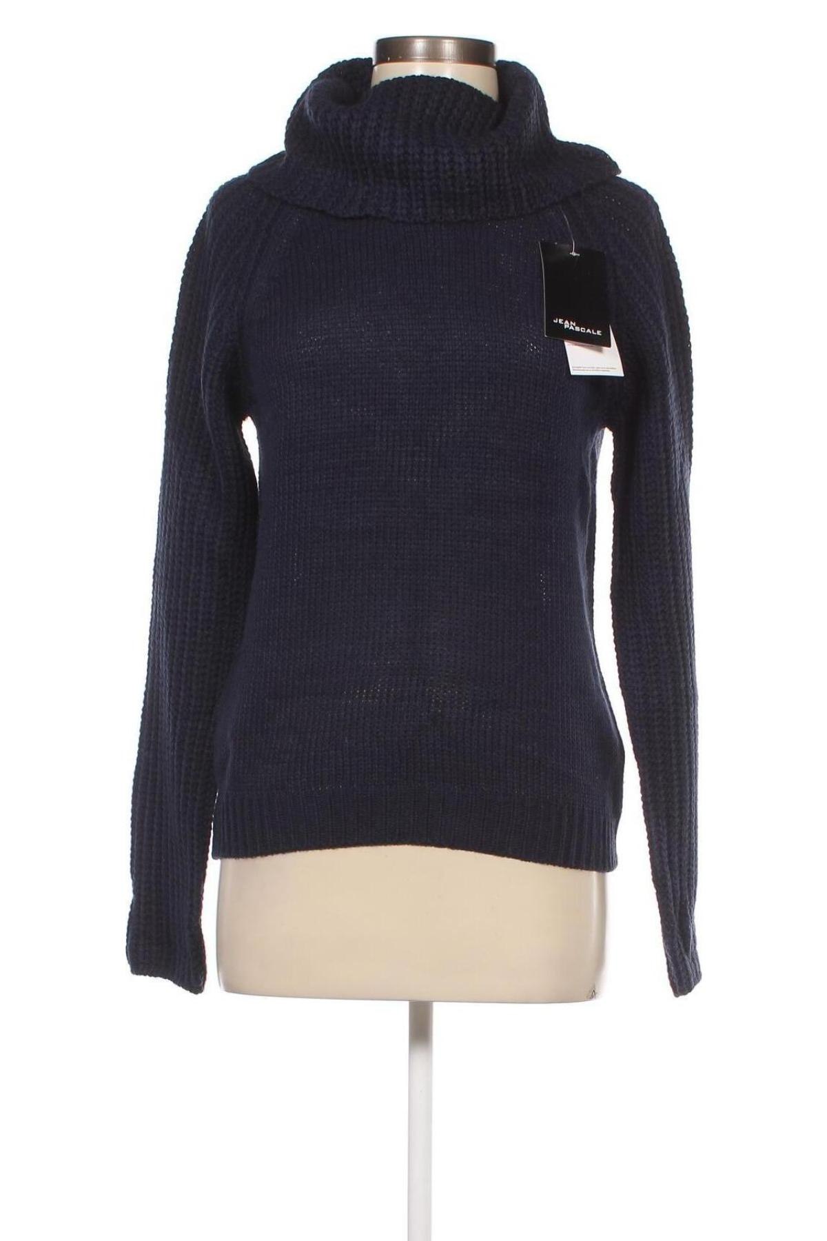 Дамски пуловер Jean Pascale, Размер M, Цвят Син, Цена 8,28 лв.