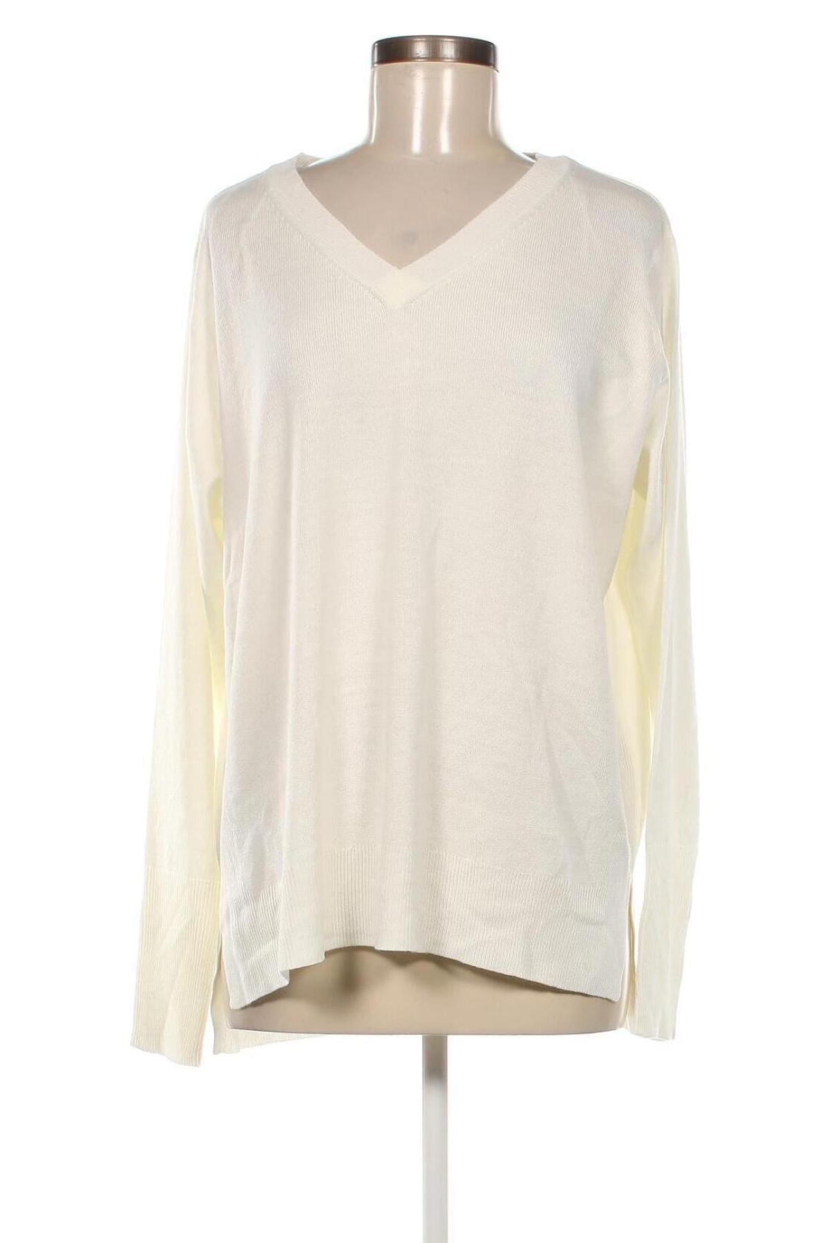 Γυναικείο πουλόβερ Laura Torelli, Μέγεθος L, Χρώμα Λευκό, Τιμή 3,41 €