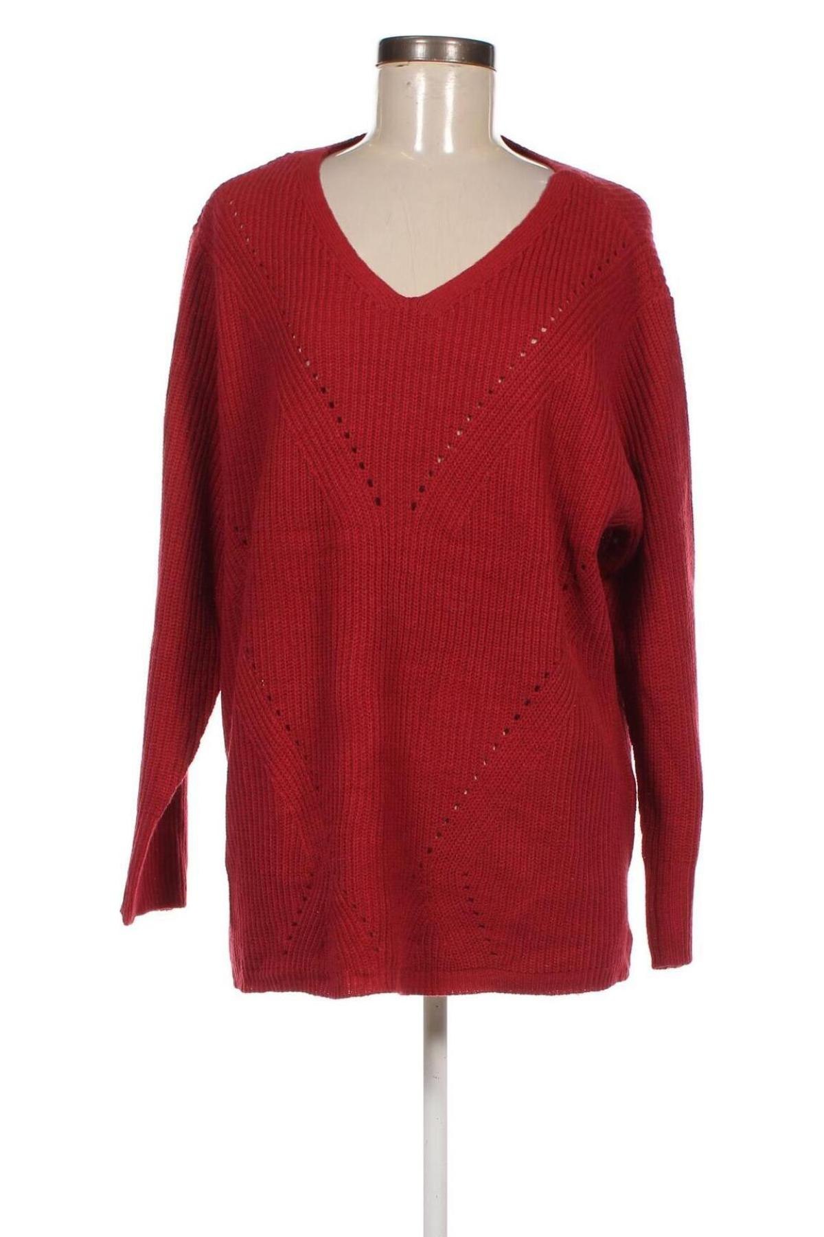 Γυναικείο πουλόβερ Maxi Blue, Μέγεθος XL, Χρώμα Κόκκινο, Τιμή 5,20 €