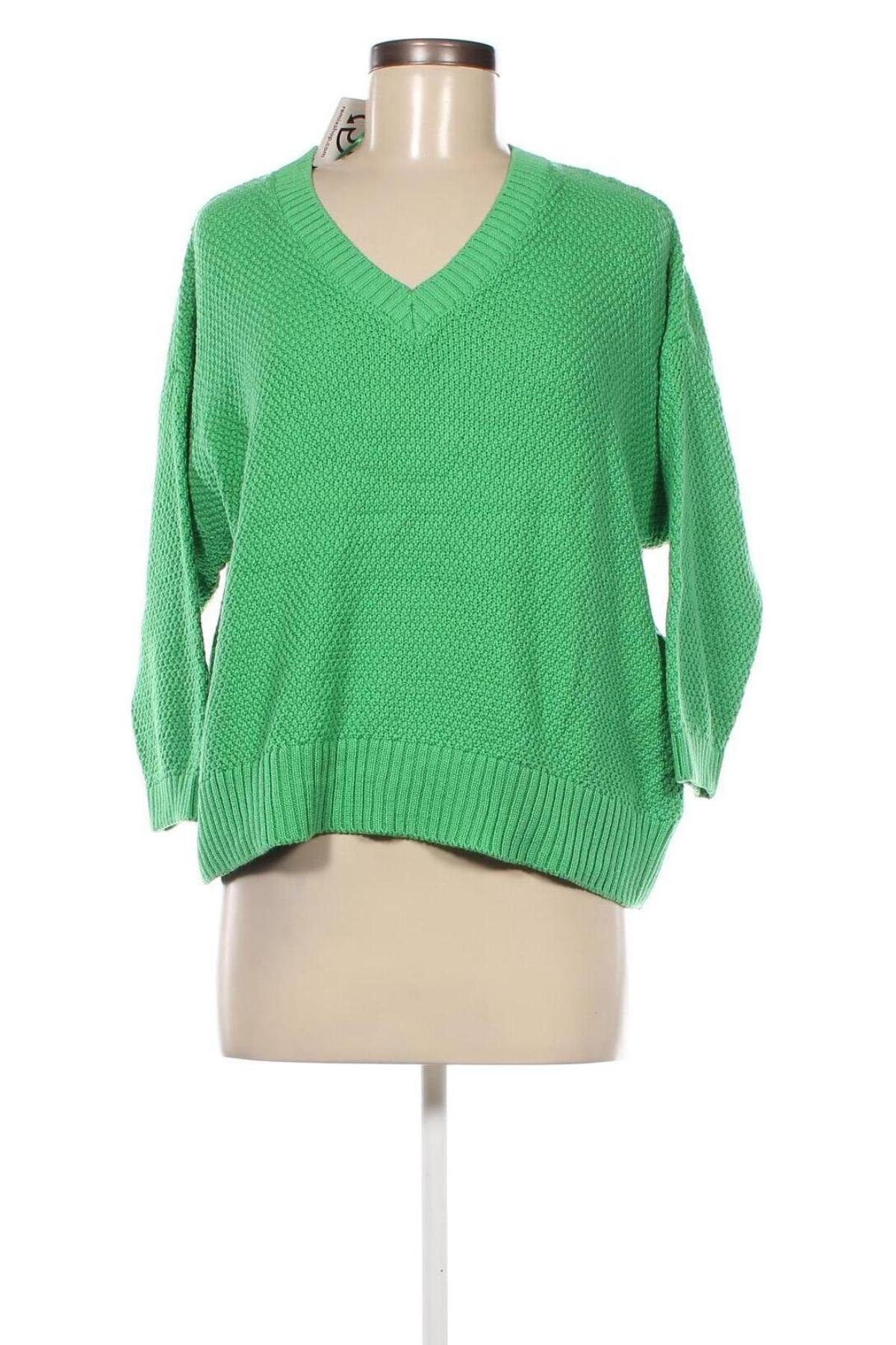 Дамски пуловер More & More, Размер M, Цвят Зелен, Цена 31,00 лв.