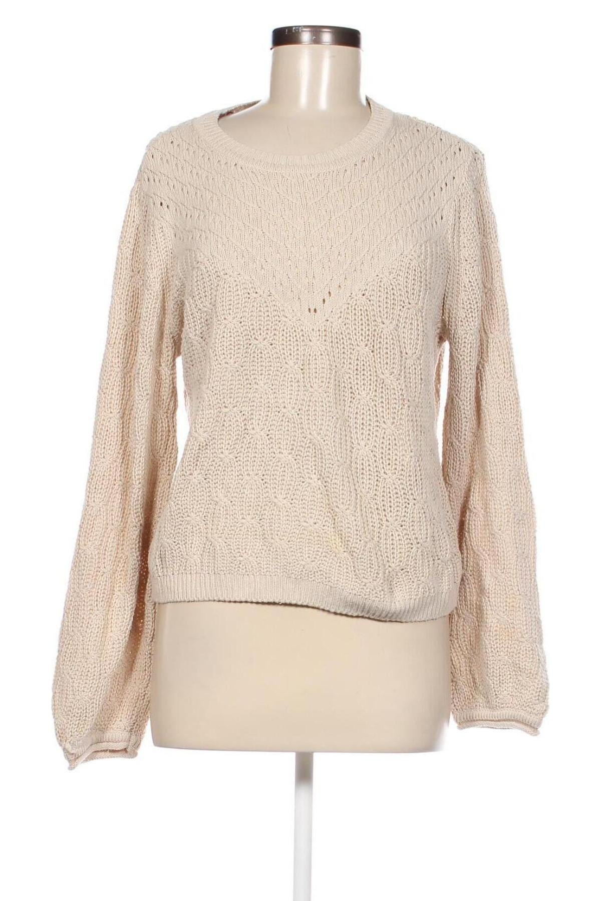 Дамски пуловер ONLY, Размер M, Цвят Бежов, Цена 7,02 лв.