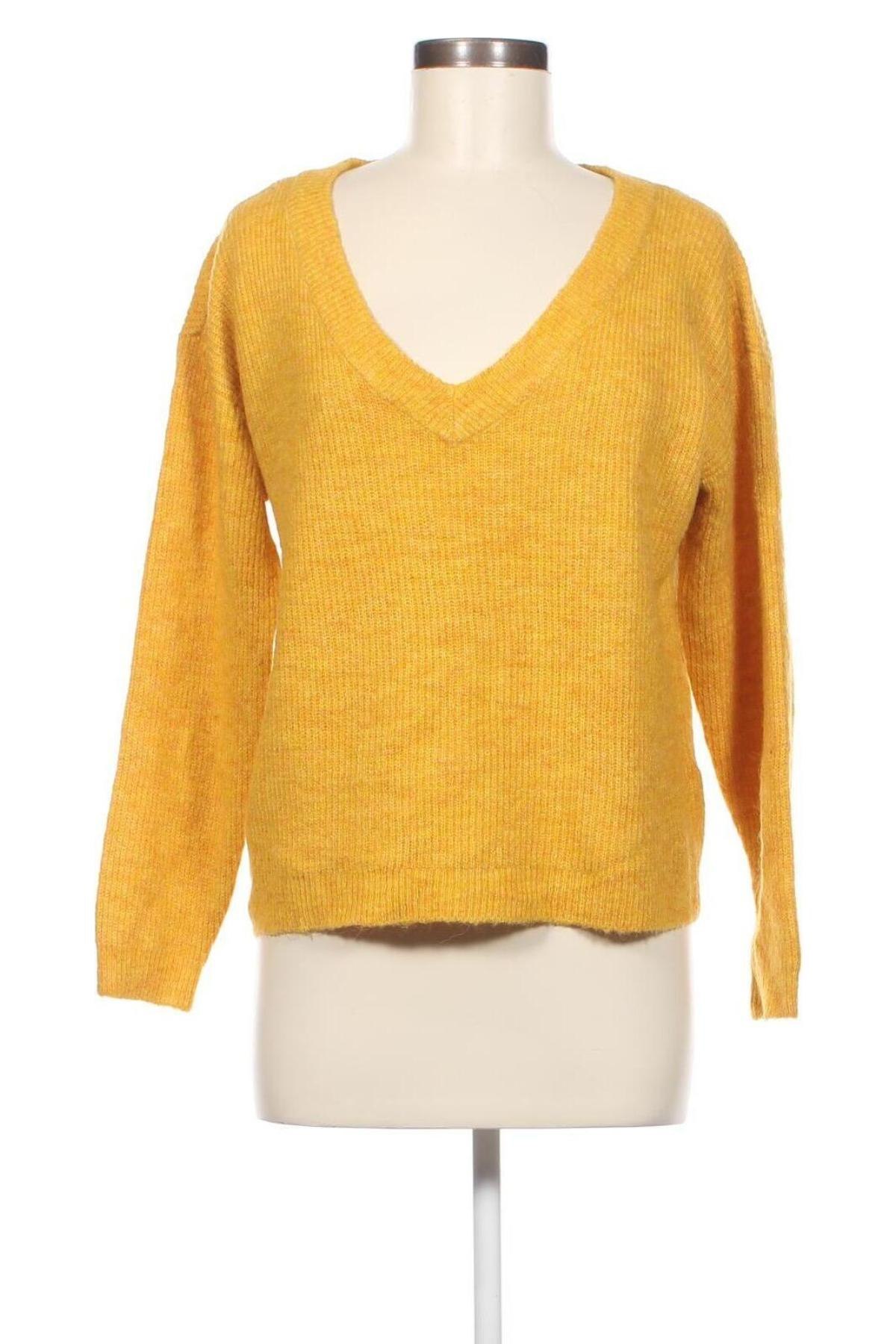 Γυναικείο πουλόβερ Pieces, Μέγεθος M, Χρώμα Κίτρινο, Τιμή 5,18 €