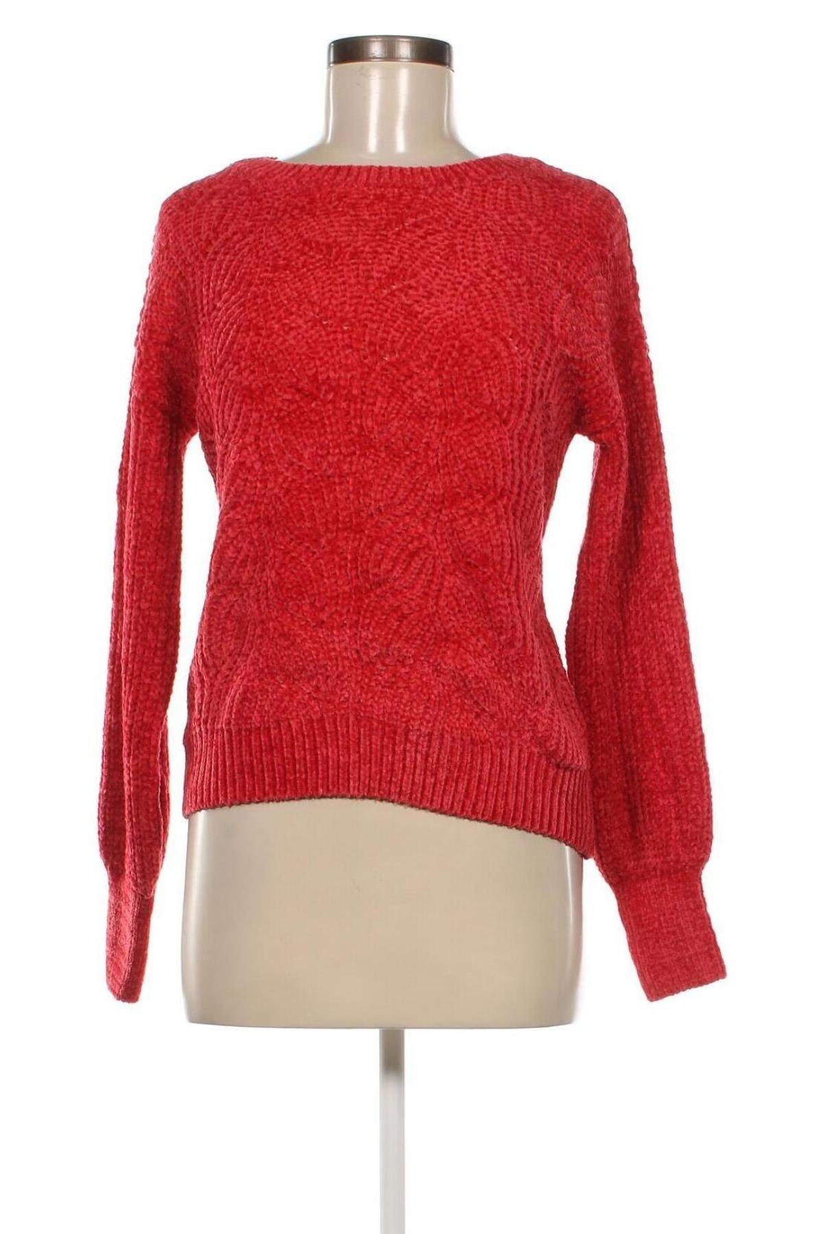 Дамски пуловер Pink Rose, Размер S, Цвят Червен, Цена 18,40 лв.
