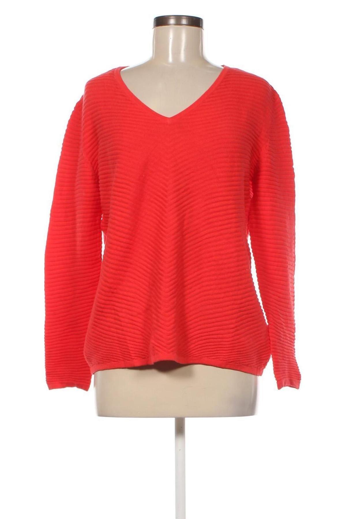 Дамски пуловер Tom Tailor, Размер L, Цвят Червен, Цена 16,40 лв.
