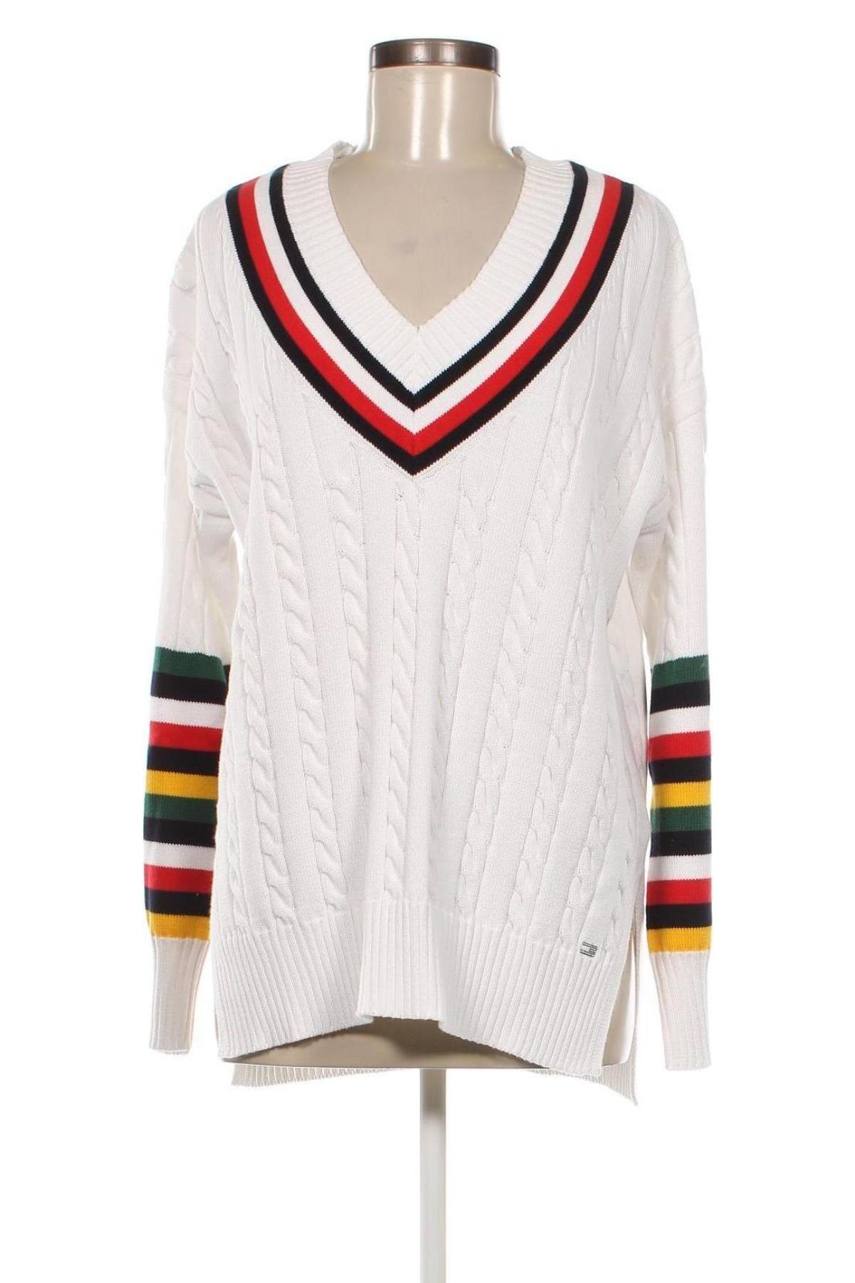 Γυναικείο πουλόβερ Tommy Hilfiger, Μέγεθος L, Χρώμα Λευκό, Τιμή 105,15 €