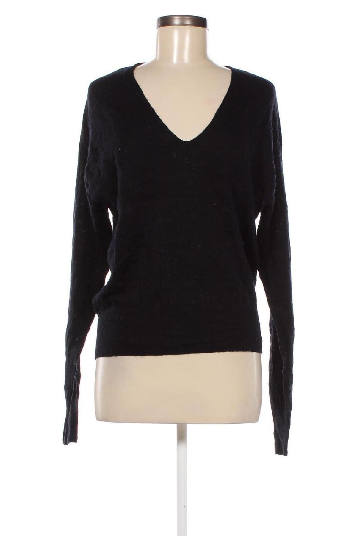 Дамски пуловер Zara, Размер S, Цвят Черен, Цена 6,75 лв.