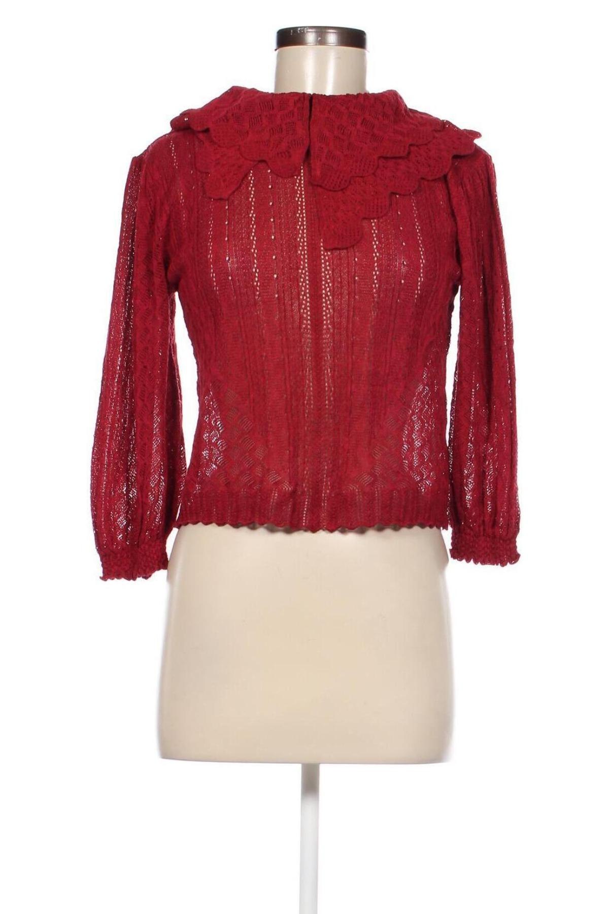 Pulover de femei Zara, Mărime M, Culoare Roșu, Preț 203,95 Lei
