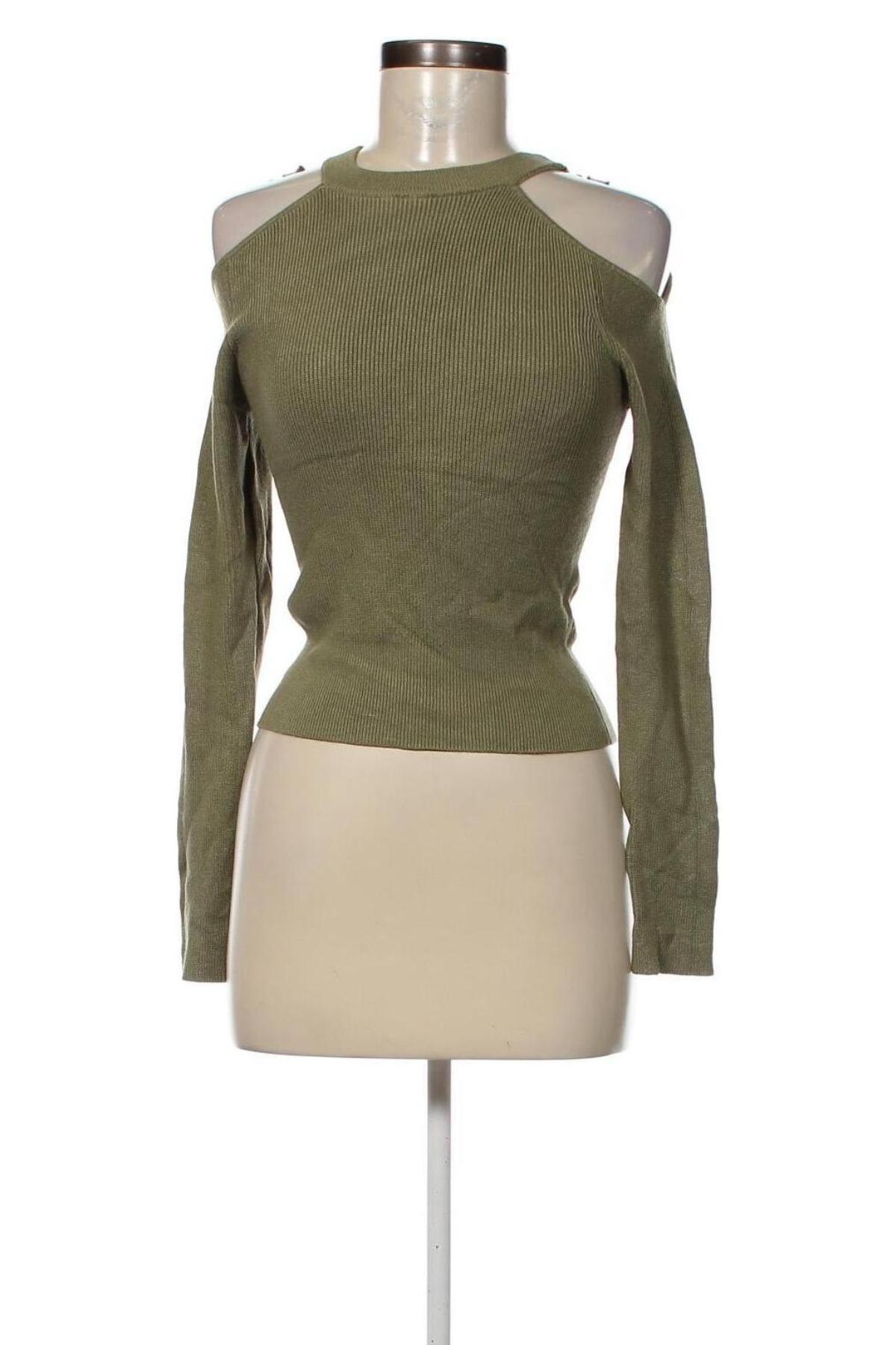 Pulover de femei Zara Knitwear, Mărime S, Culoare Verde, Preț 39,97 Lei