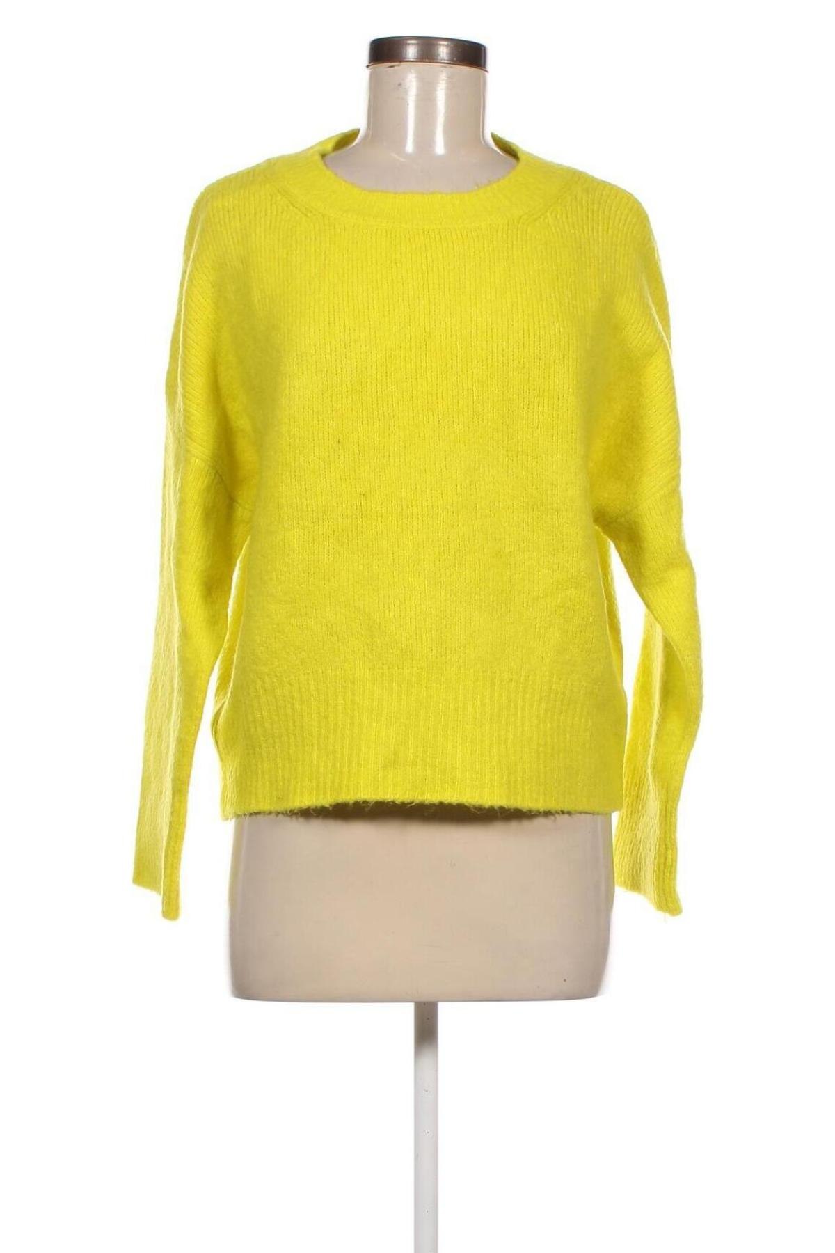 Дамски пуловер Zara Knitwear, Размер S, Цвят Жълт, Цена 27,00 лв.