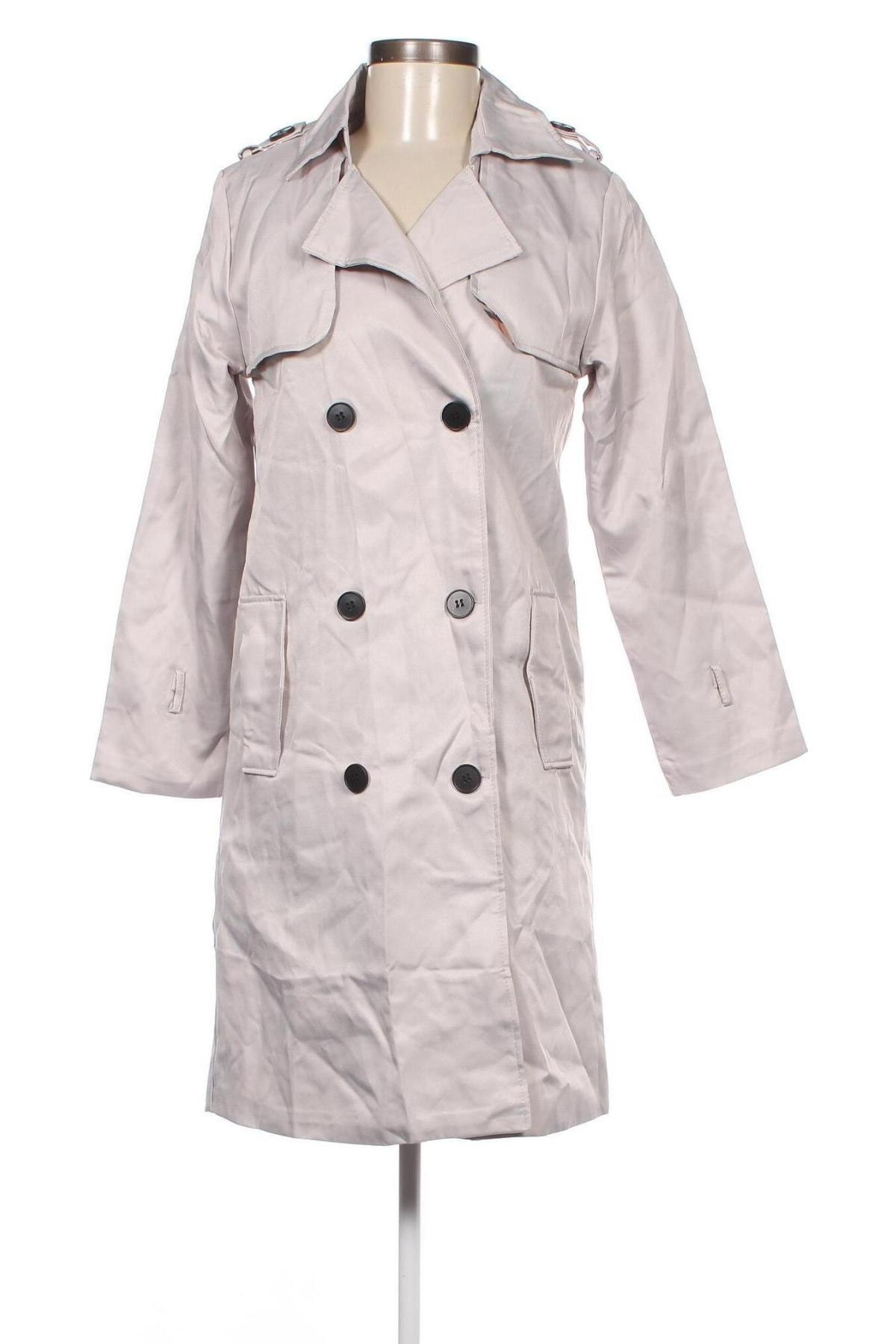 Damen Trenchcoat, Größe M, Farbe Grau, Preis 7,83 €