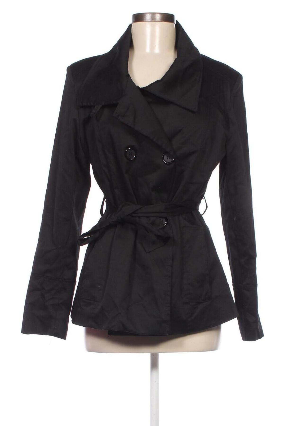 Damen Trenchcoat, Größe L, Farbe Schwarz, Preis 27,14 €