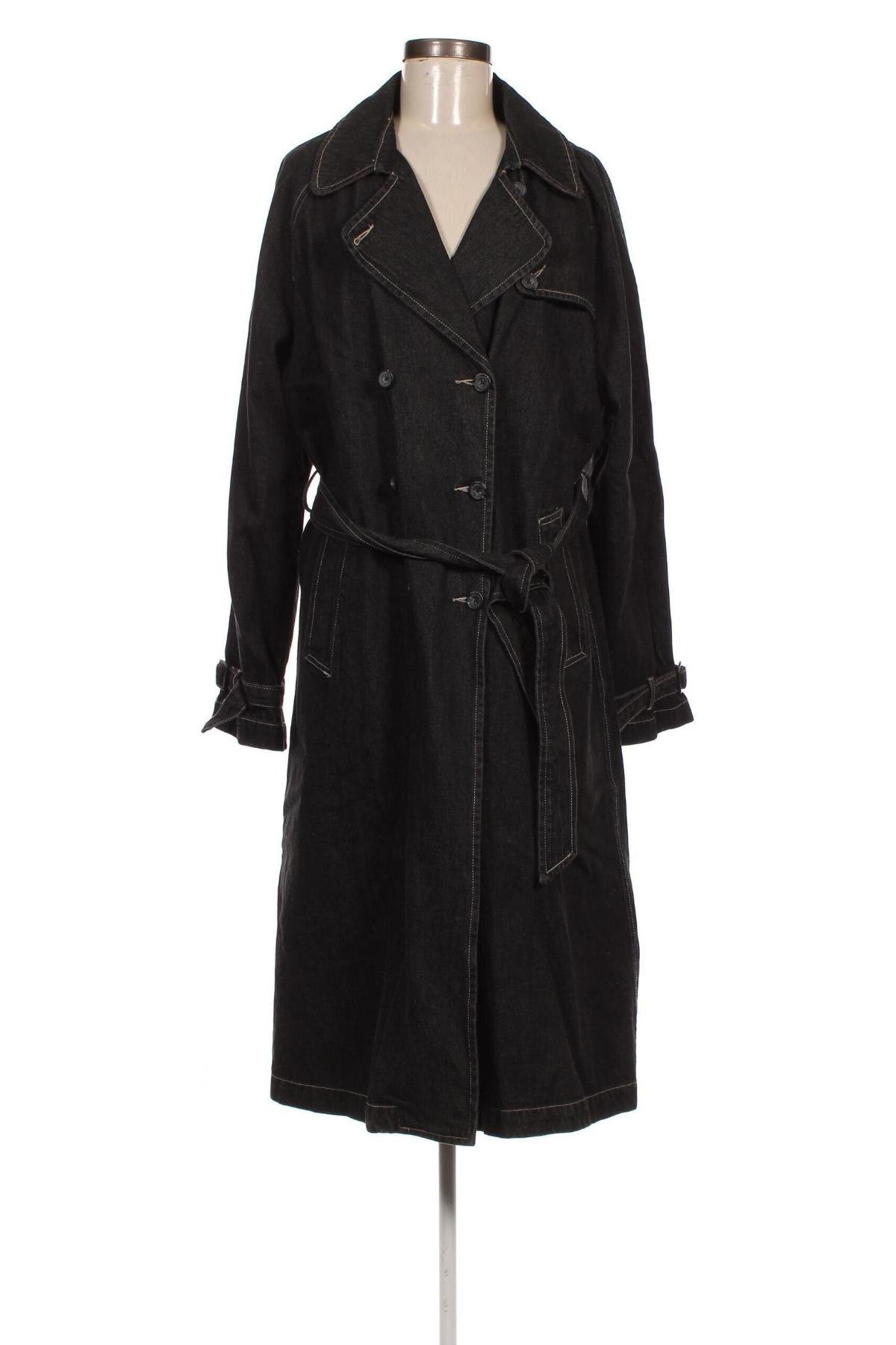 Damen Trenchcoat, Größe L, Farbe Schwarz, Preis 6,09 €