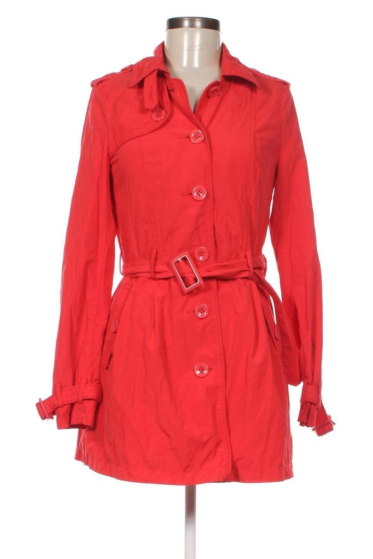 Γυναικεία καμπαρντίνα Clockhouse, Μέγεθος S, Χρώμα Κόκκινο, Τιμή 14,84 €