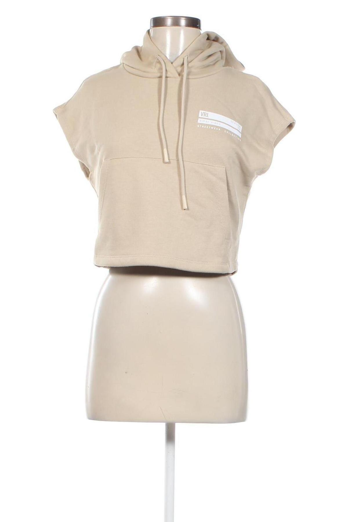 Damen Sweatshirt Viral Vibes, Größe XS, Farbe Beige, Preis 12,46 €