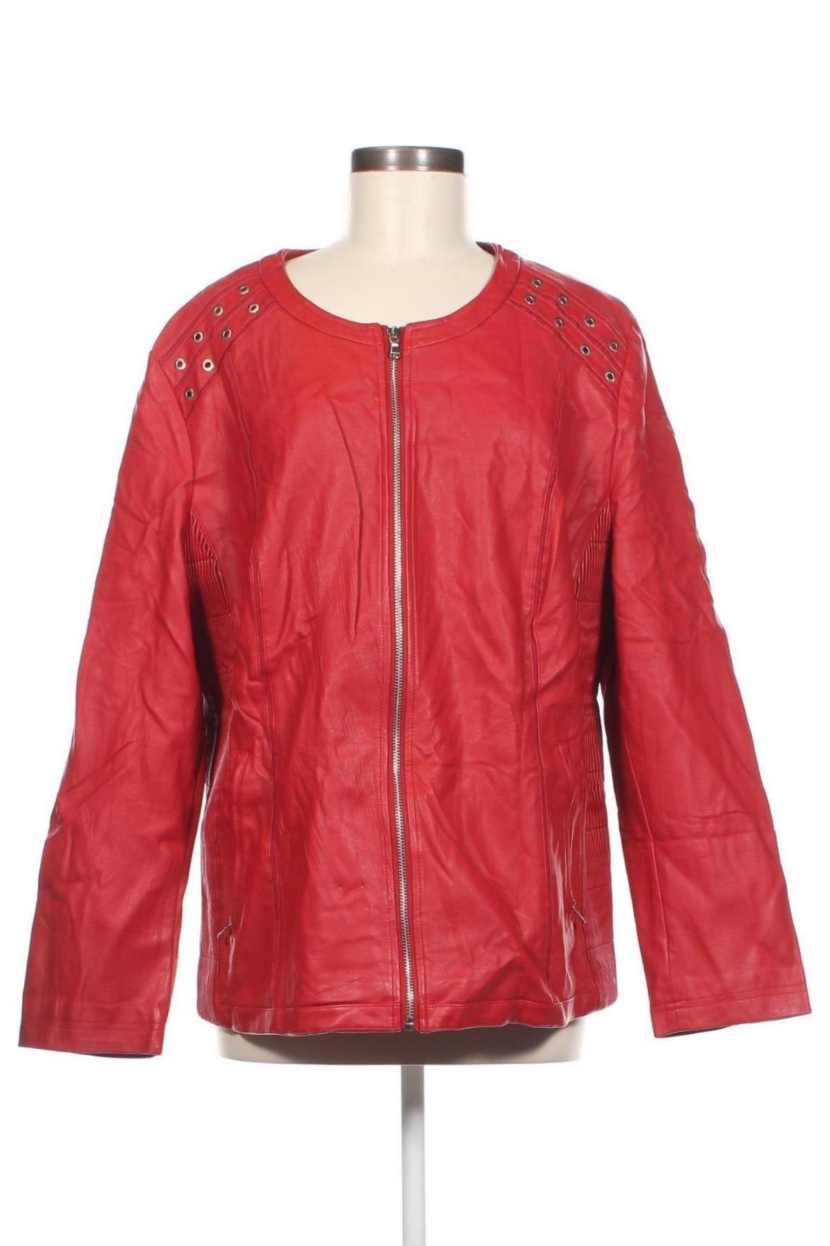 Damen Lederjacke, Größe XXL, Farbe Rot, Preis 34,10 €