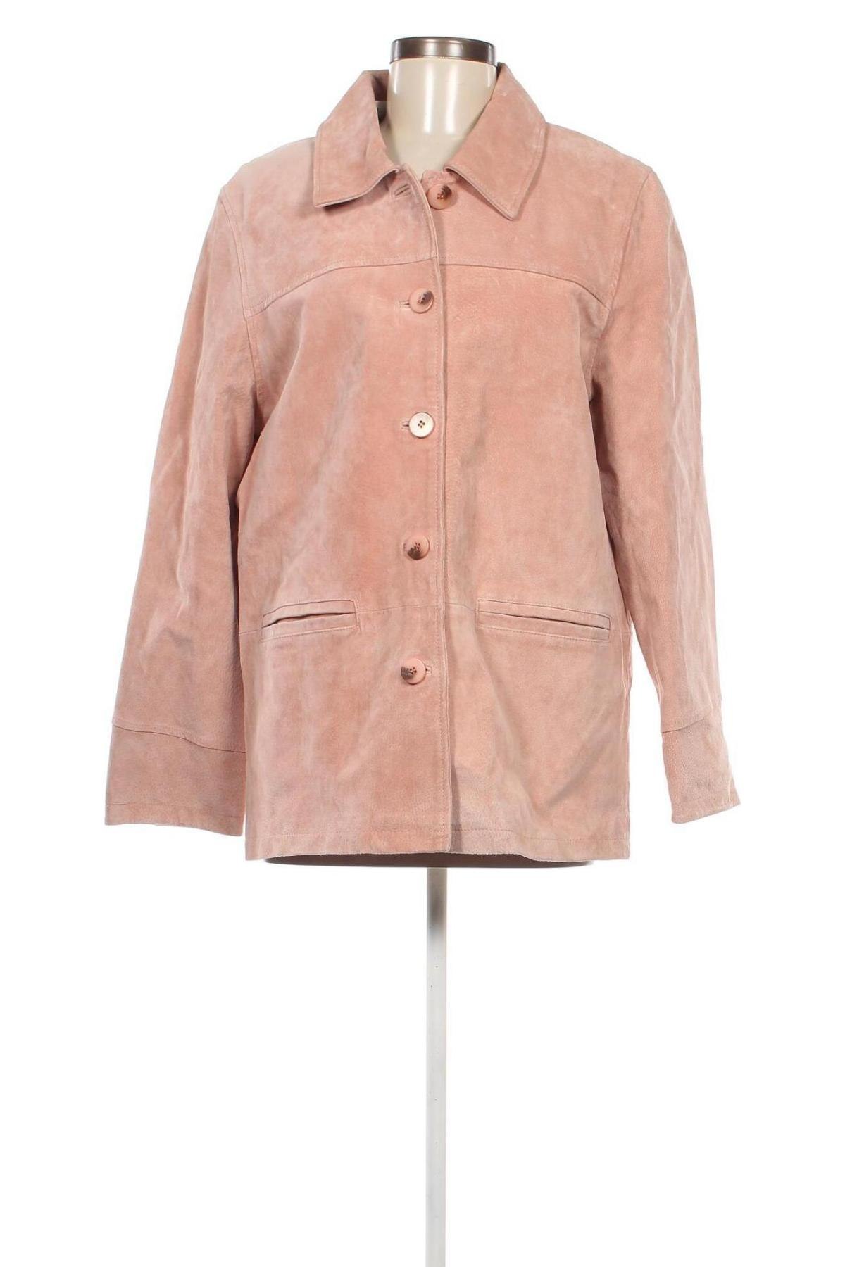 Dámská kožená bunda , Velikost L, Barva Růžová, Cena  1 459,00 Kč