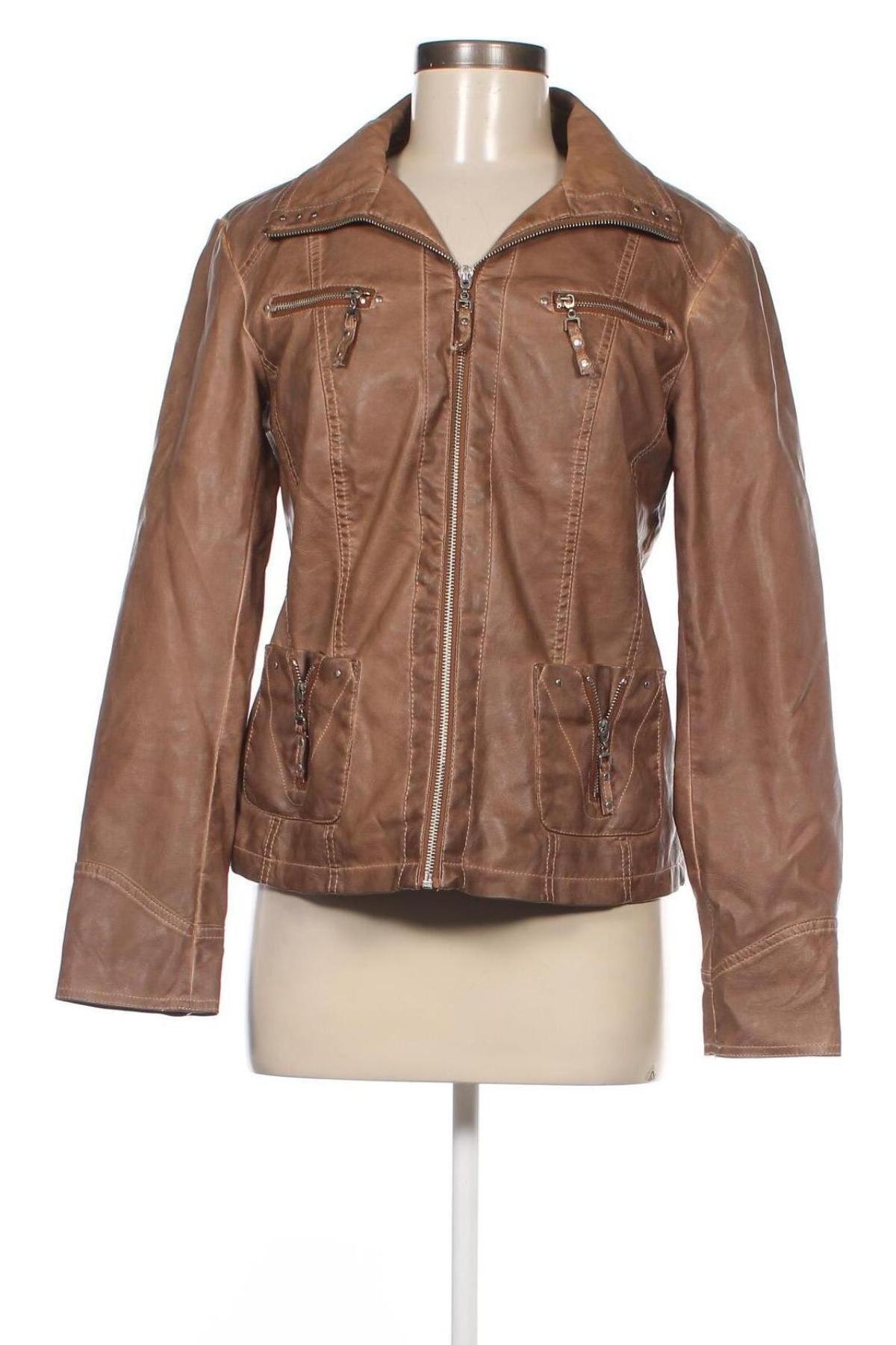 Dámska kožená bunda , Veľkosť M, Farba Hnedá, Cena  6,95 €