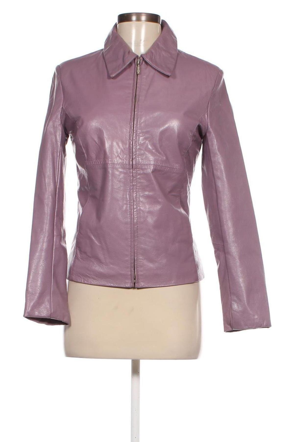 Damen Lederjacke, Größe M, Farbe Lila, Preis 50,13 €