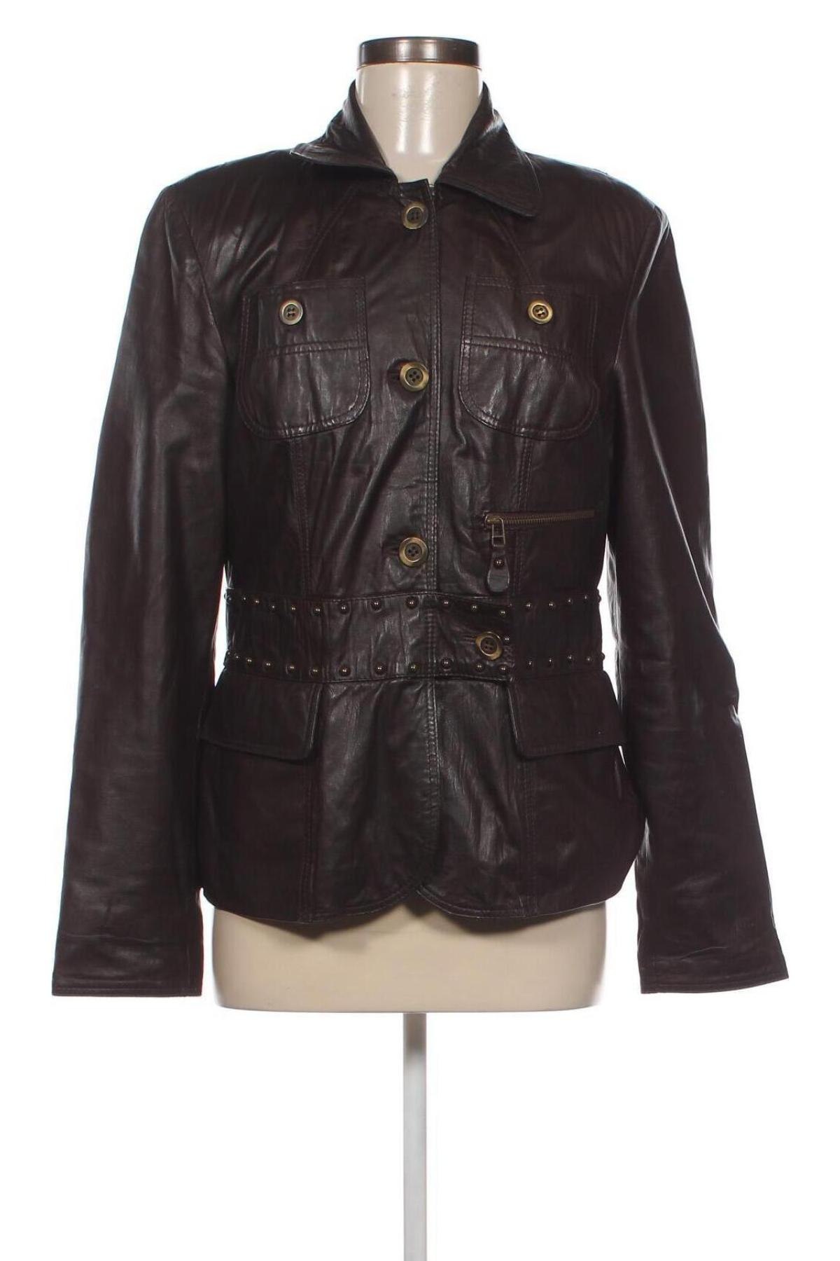 Dámska kožená bunda , Veľkosť XL, Farba Hnedá, Cena  36,85 €