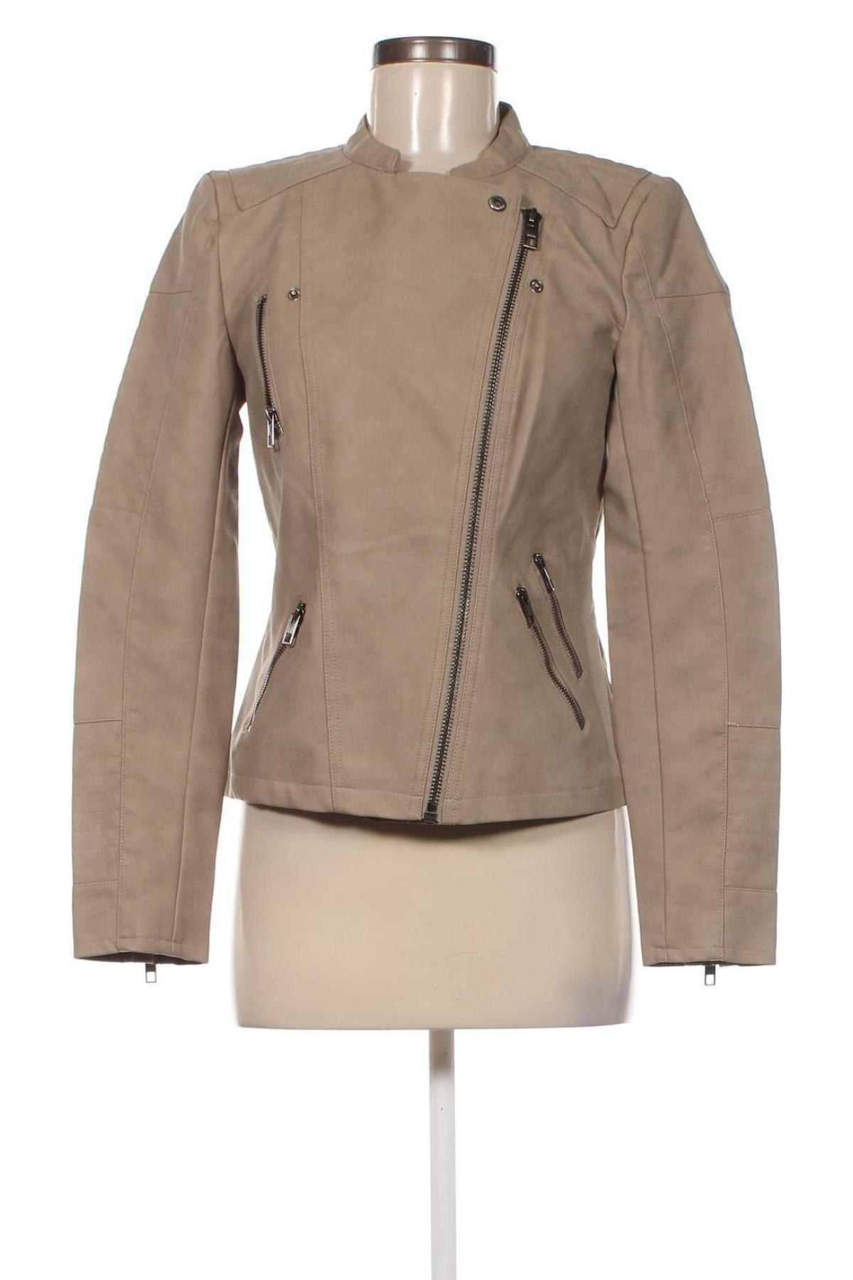 Damen Lederjacke ONLY, Größe S, Farbe Beige, Preis € 27,33