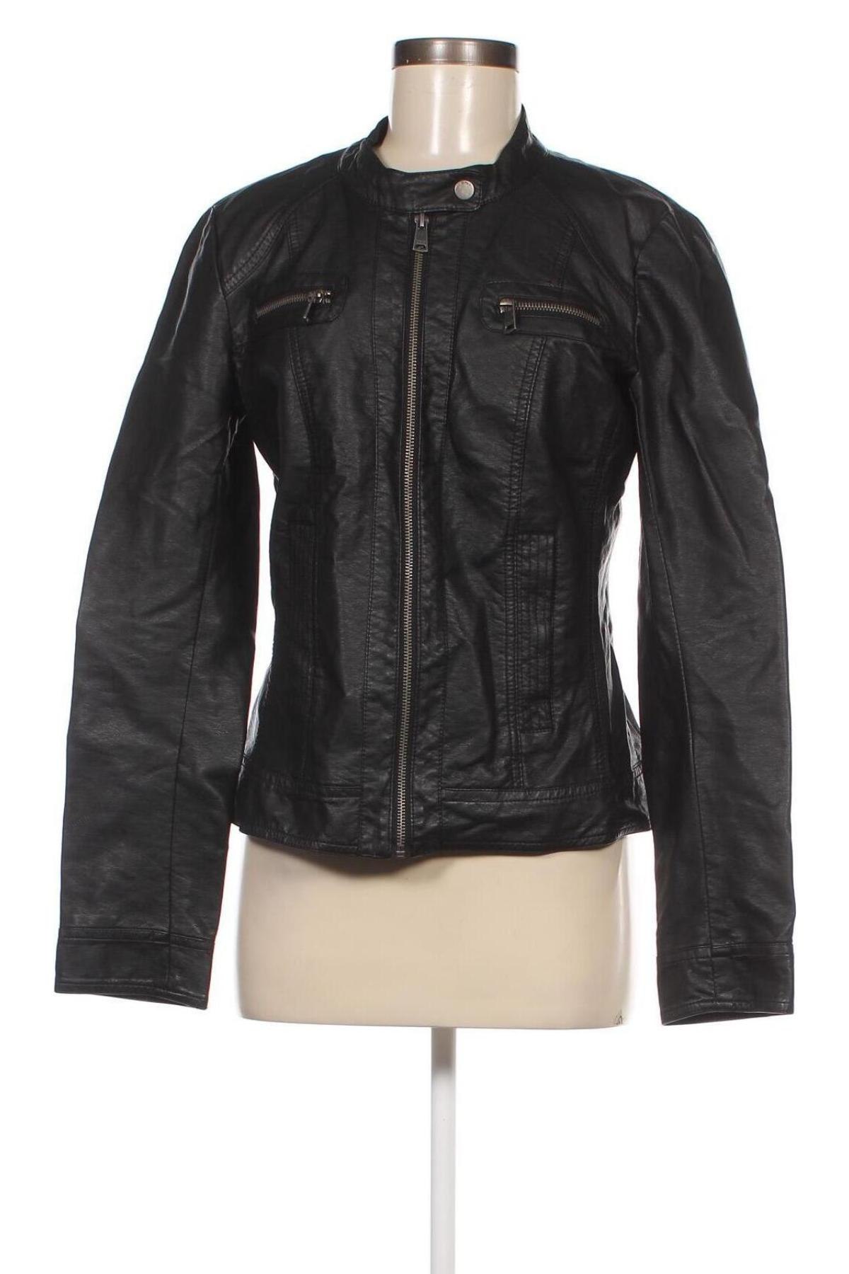 Dámská kožená bunda  ONLY, Velikost M, Barva Černá, Cena  425,00 Kč