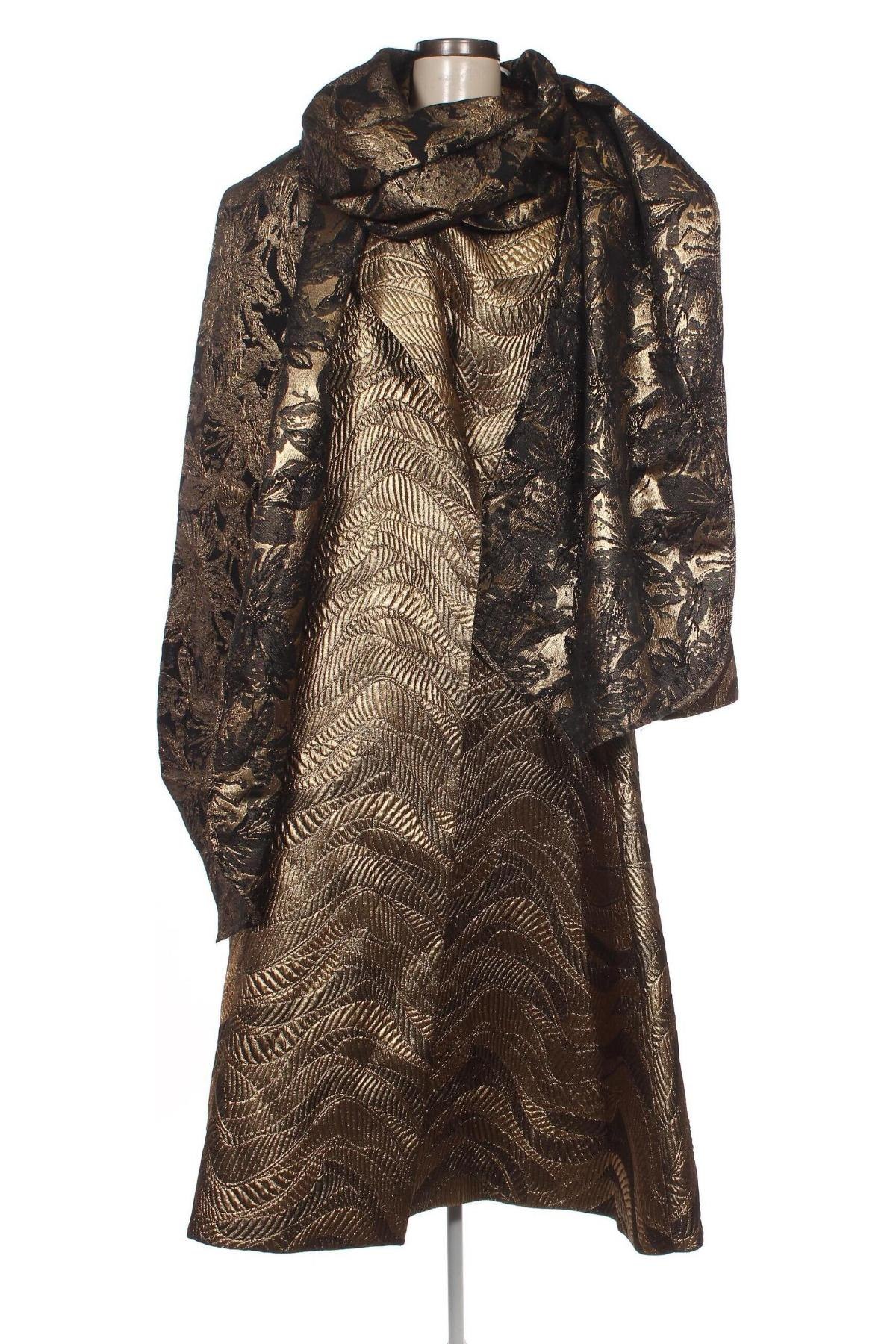 Γυναικείο παλτό, Μέγεθος 3XL, Χρώμα Χρυσαφί, Τιμή 31,85 €