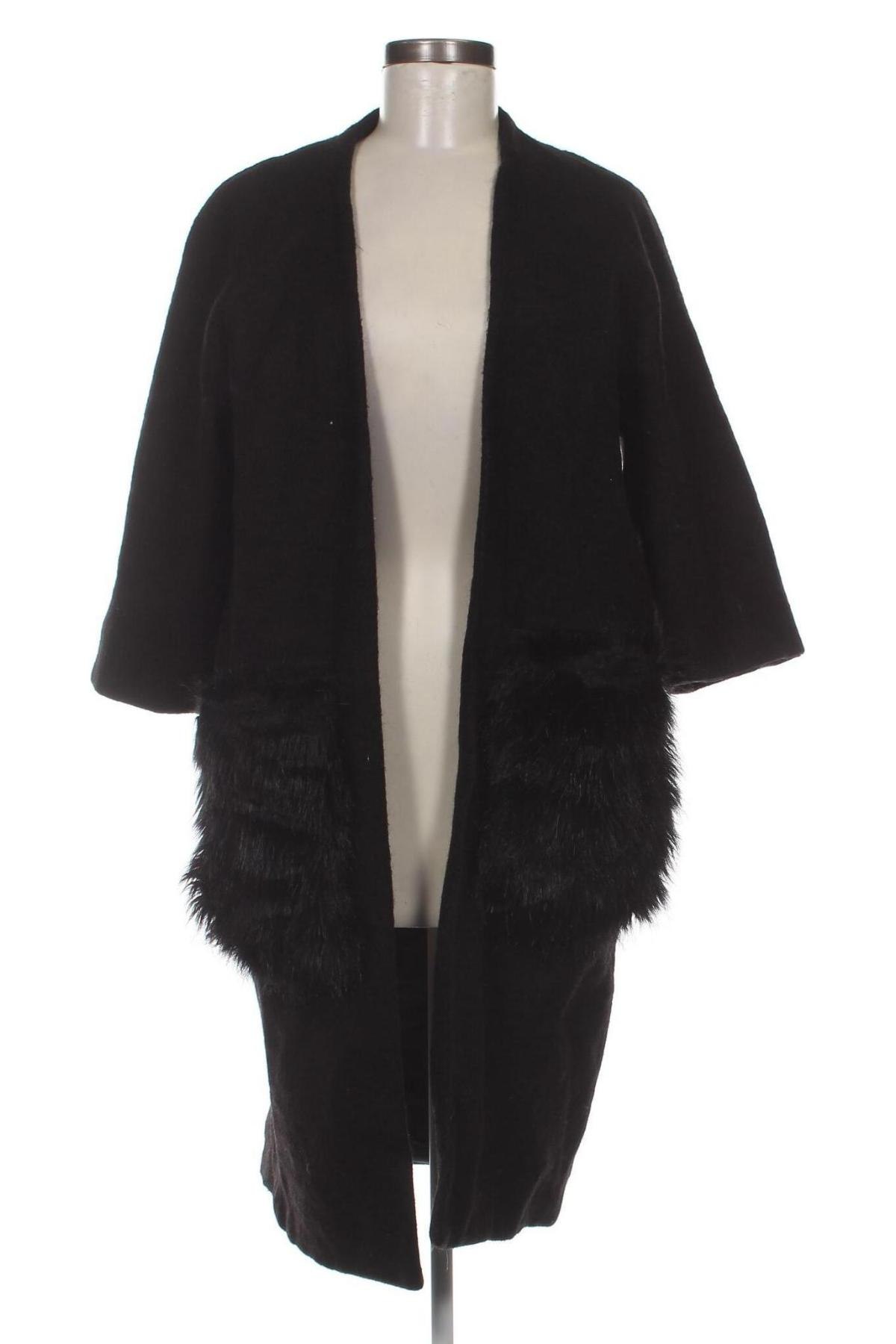 Γυναικείο παλτό Decjuba, Μέγεθος L, Χρώμα Μαύρο, Τιμή 17,73 €