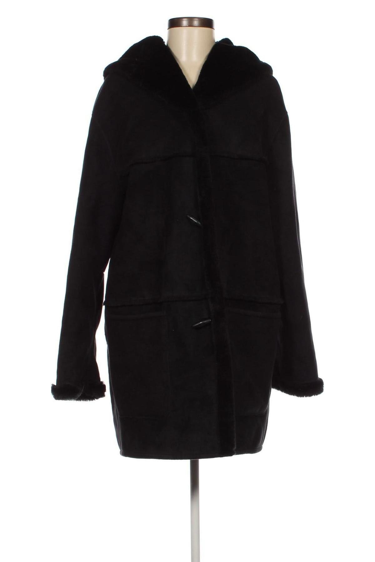 Γυναικείο παλτό Delmod, Μέγεθος L, Χρώμα Μαύρο, Τιμή 33,76 €
