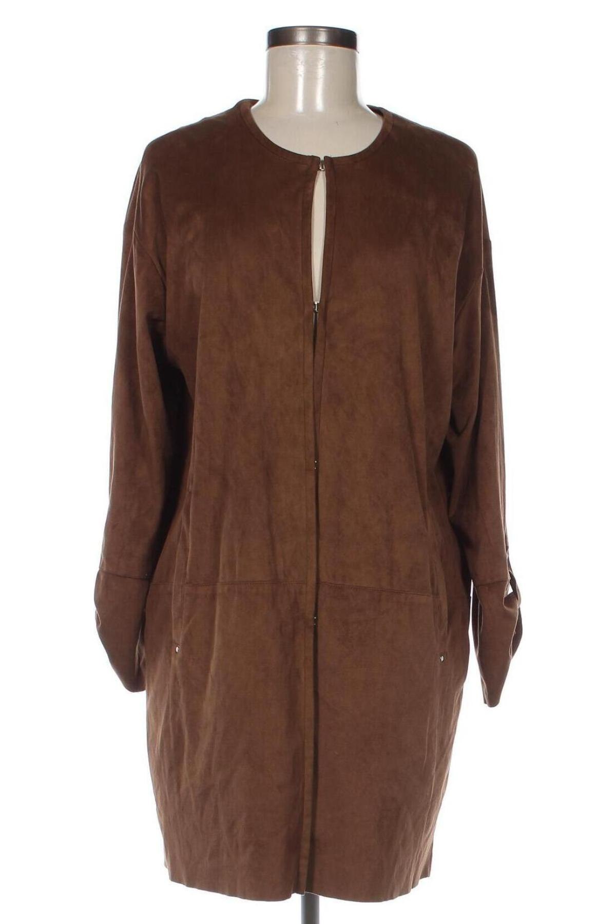 Дамско палто Mango, Размер L, Цвят Кафяв, Цена 103,00 лв.