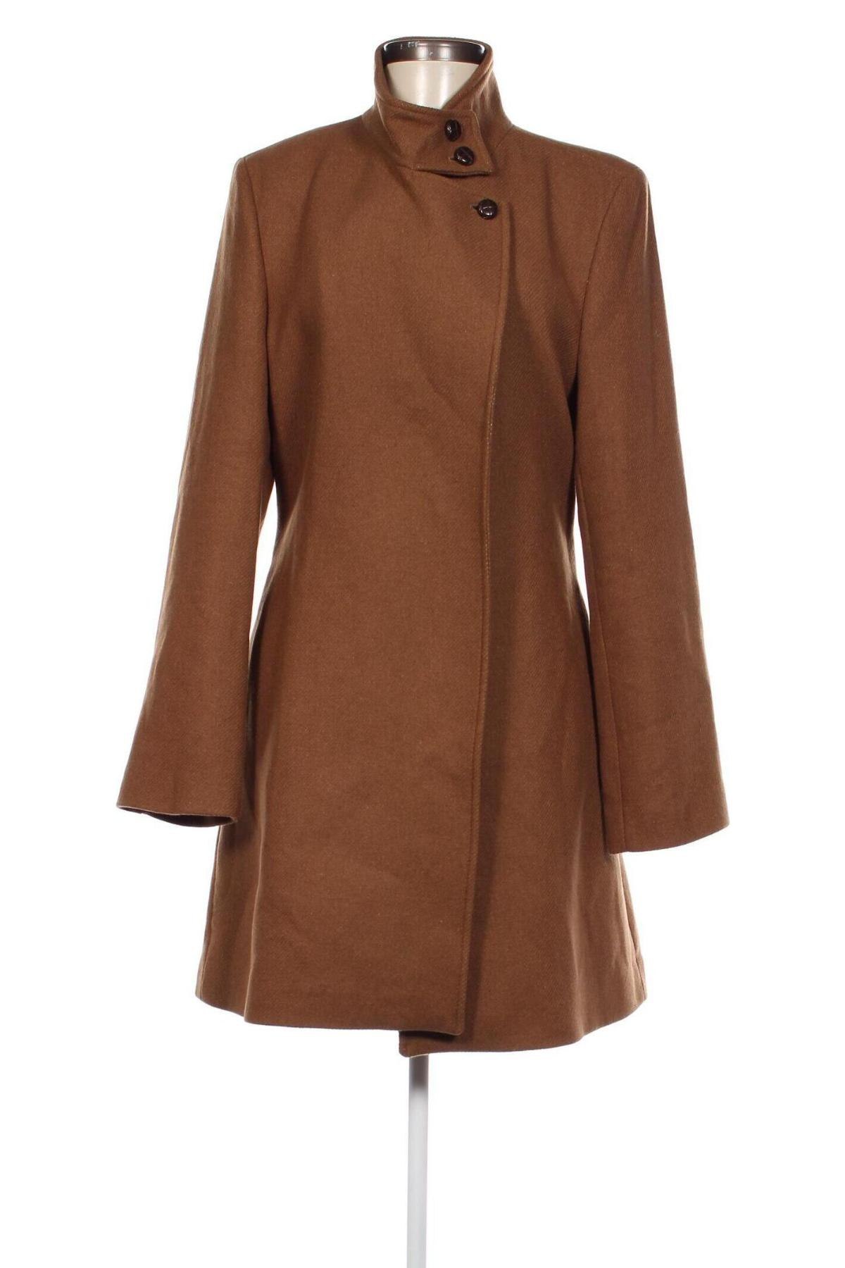 Дамско палто Naf Naf, Размер XL, Цвят Бежов, Цена 157,05 лв.