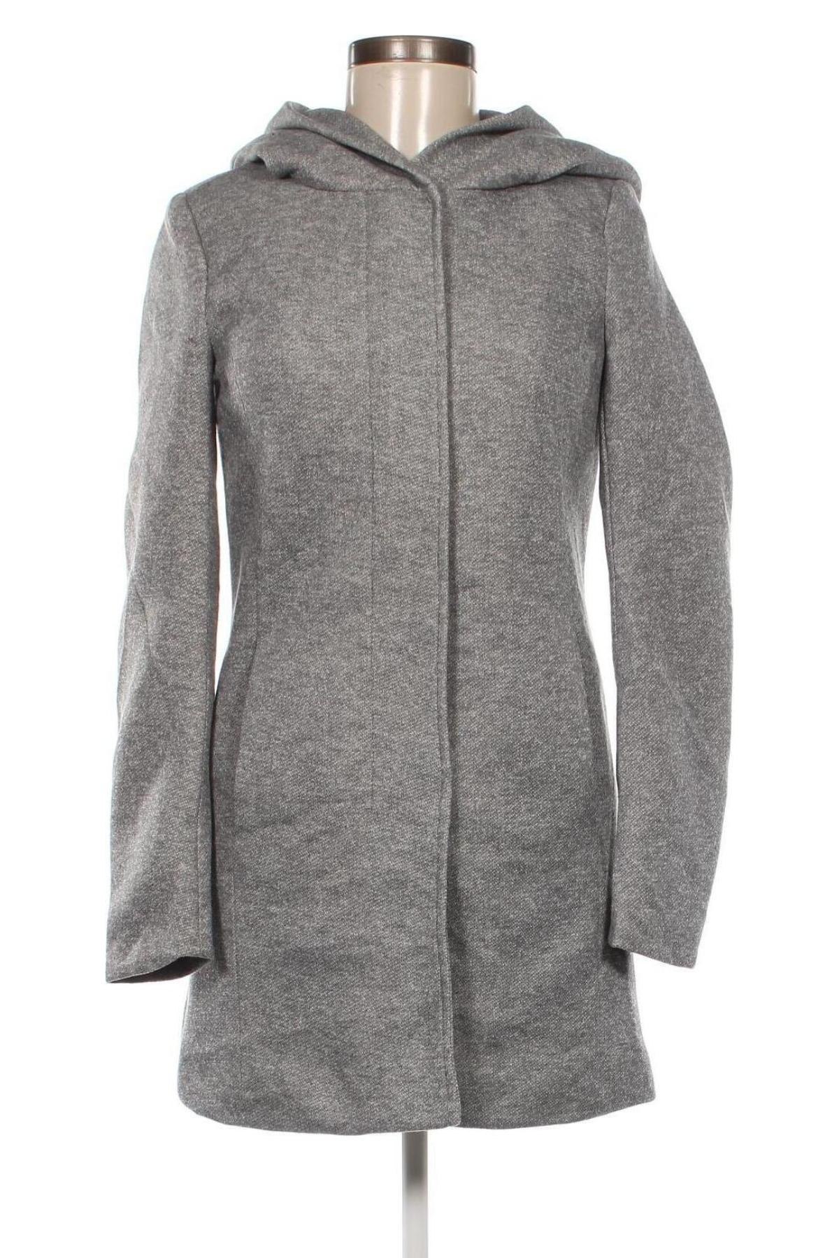 Γυναικείο παλτό ONLY, Μέγεθος XS, Χρώμα Γκρί, Τιμή 13,61 €
