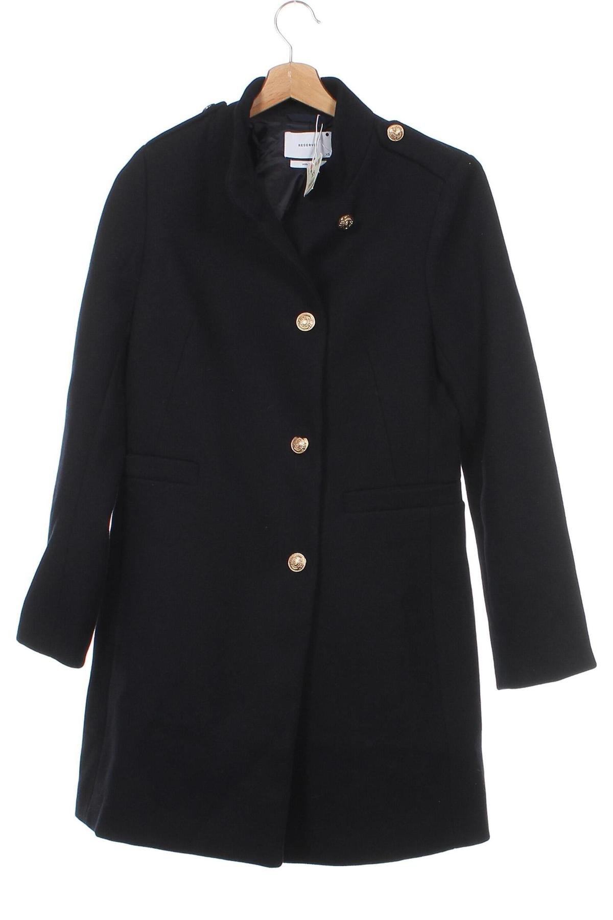 Dámsky kabát  Reserved, Veľkosť XS, Farba Modrá, Cena  61,61 €