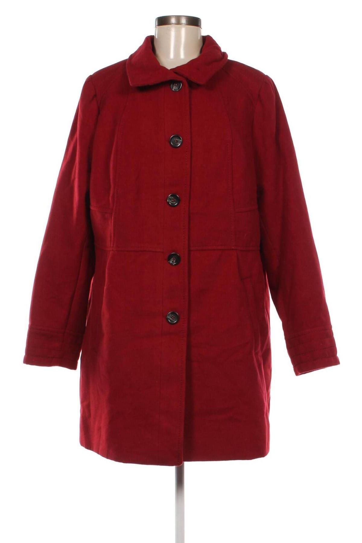 Γυναικείο παλτό Yessica, Μέγεθος XXL, Χρώμα Κόκκινο, Τιμή 15,89 €