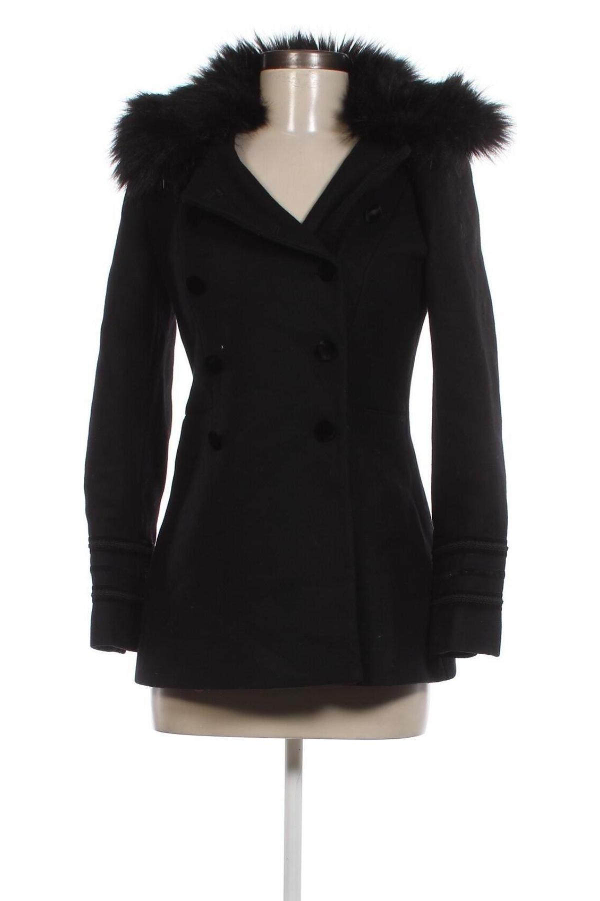 Dámsky kabát  Zara, Veľkosť M, Farba Čierna, Cena  15,42 €