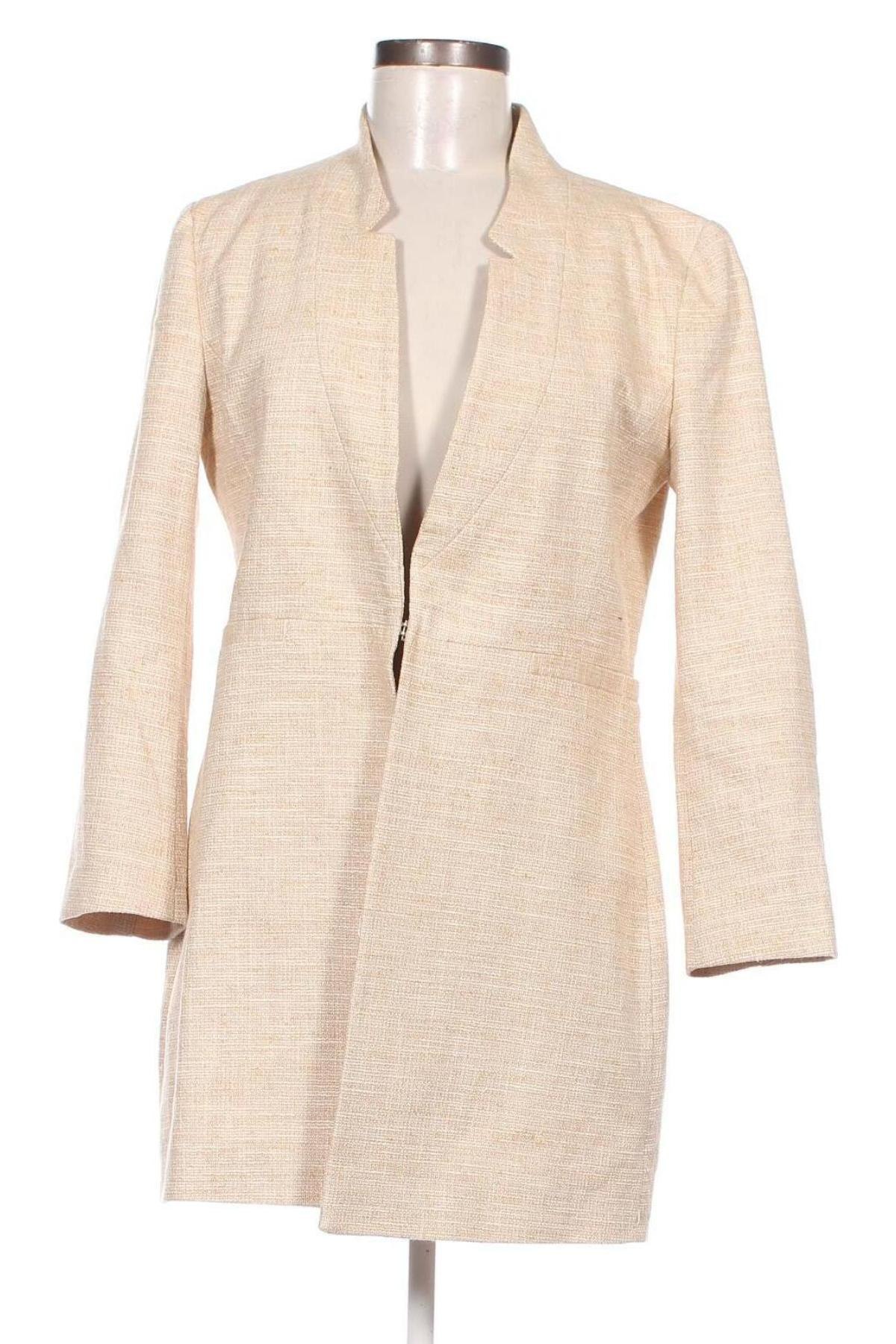 Dámský kabát  Zara, Velikost L, Barva Béžová, Cena  381,00 Kč