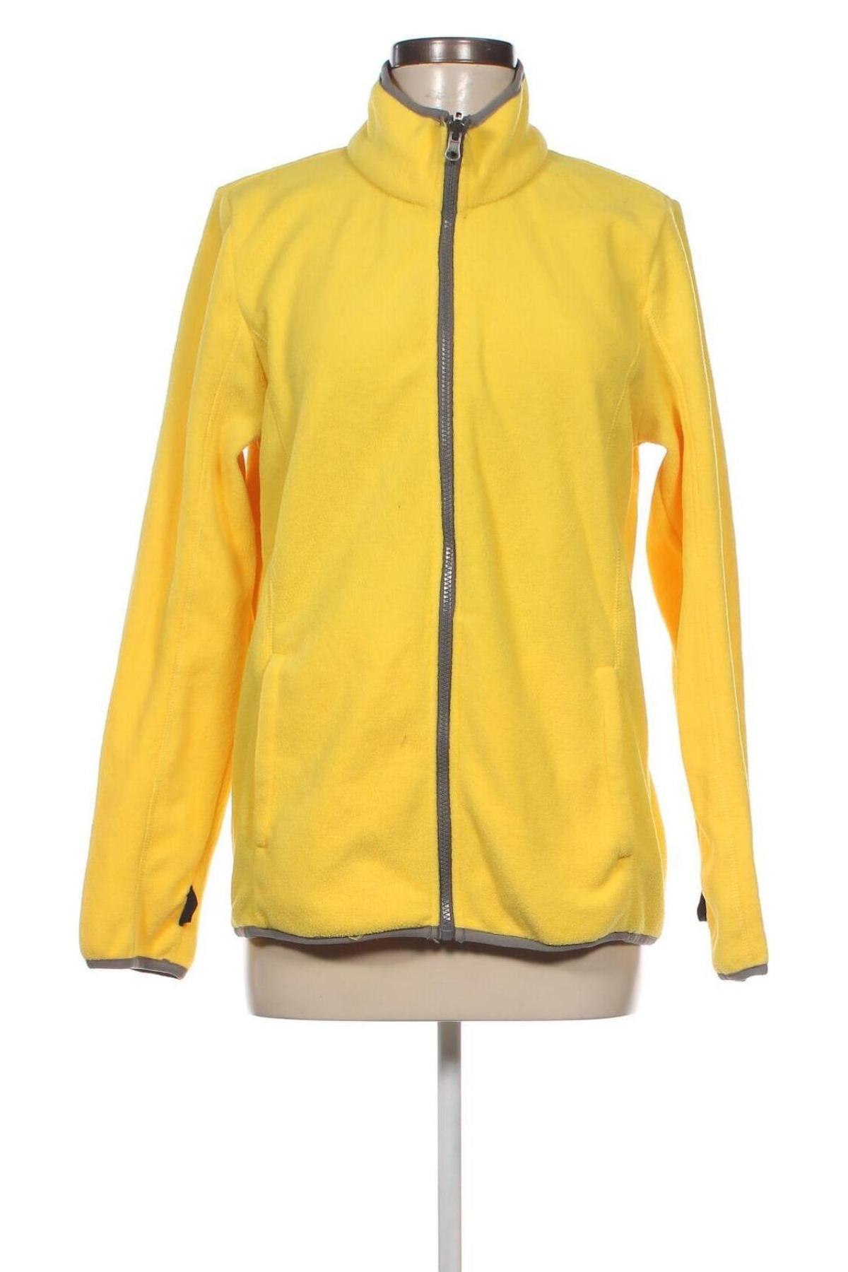 Γυναικεία ζακέτα fleece Crivit, Μέγεθος L, Χρώμα Κίτρινο, Τιμή 9,65 €