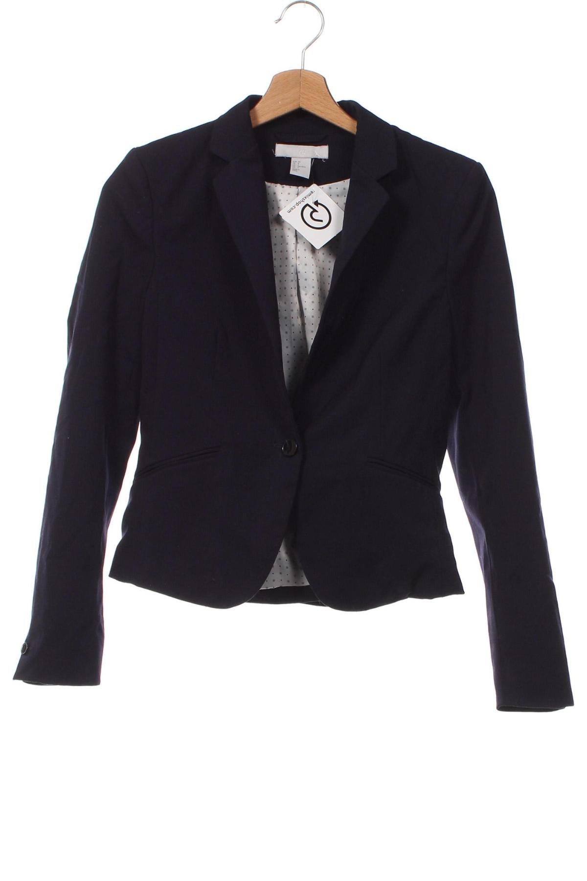 Damen Blazer H&M, Größe XS, Farbe Blau, Preis € 17,76