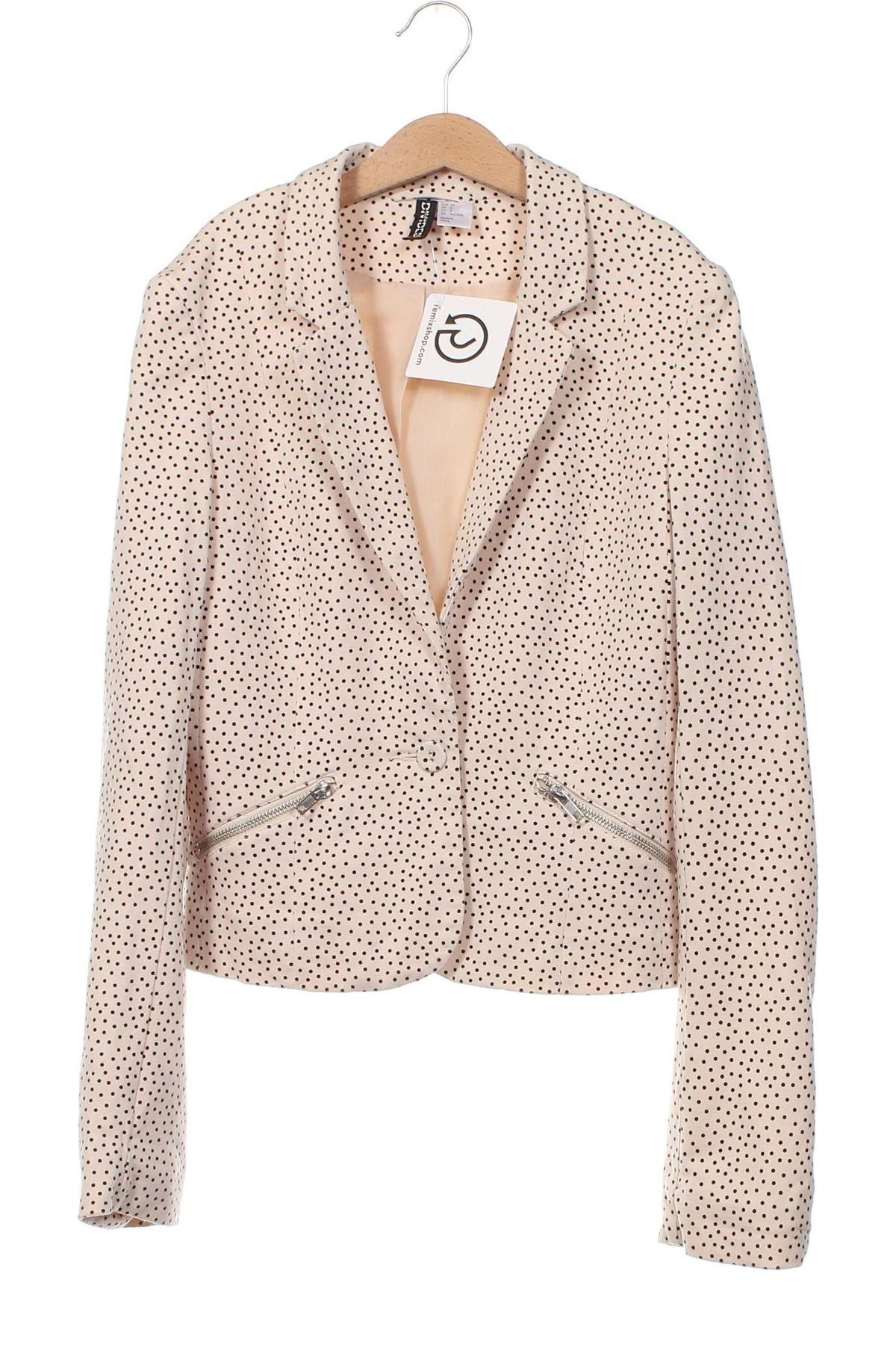 Damen Blazer H&M Divided, Größe XS, Farbe Beige, Preis 23,00 €