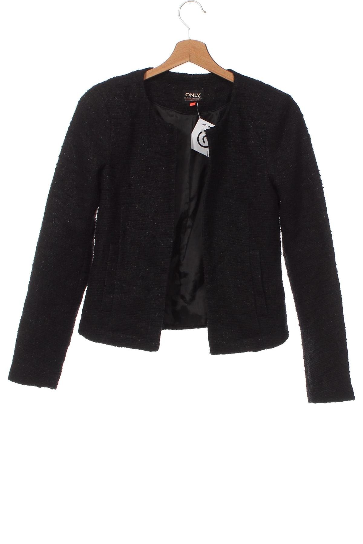 Damen Blazer ONLY, Größe XS, Farbe Schwarz, Preis 12,58 €