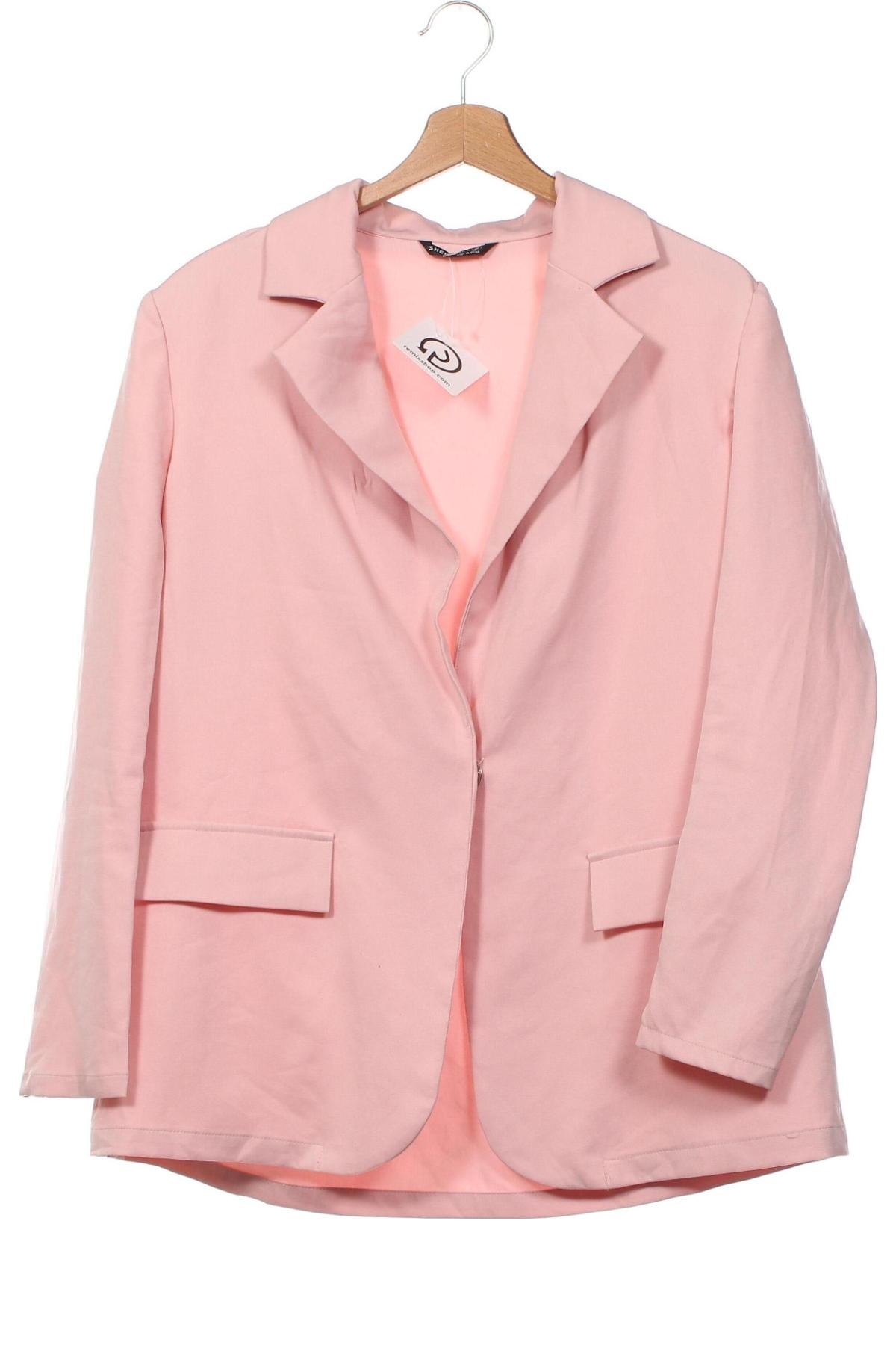 Дамско сако SHEIN, Размер XS, Цвят Розов, Цена 29,23 лв.