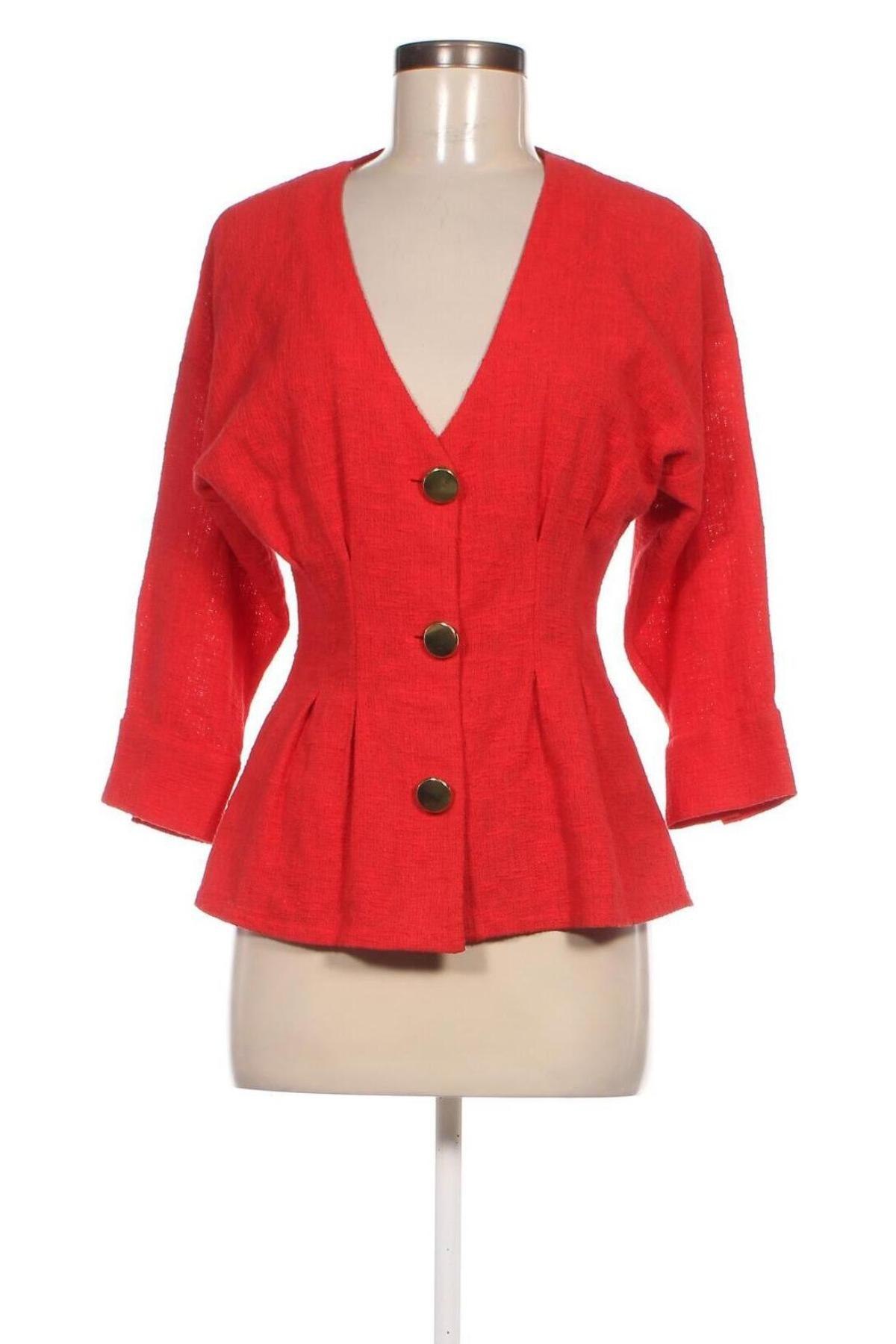 Damen Blazer Zara, Größe M, Farbe Rot, Preis 18,64 €