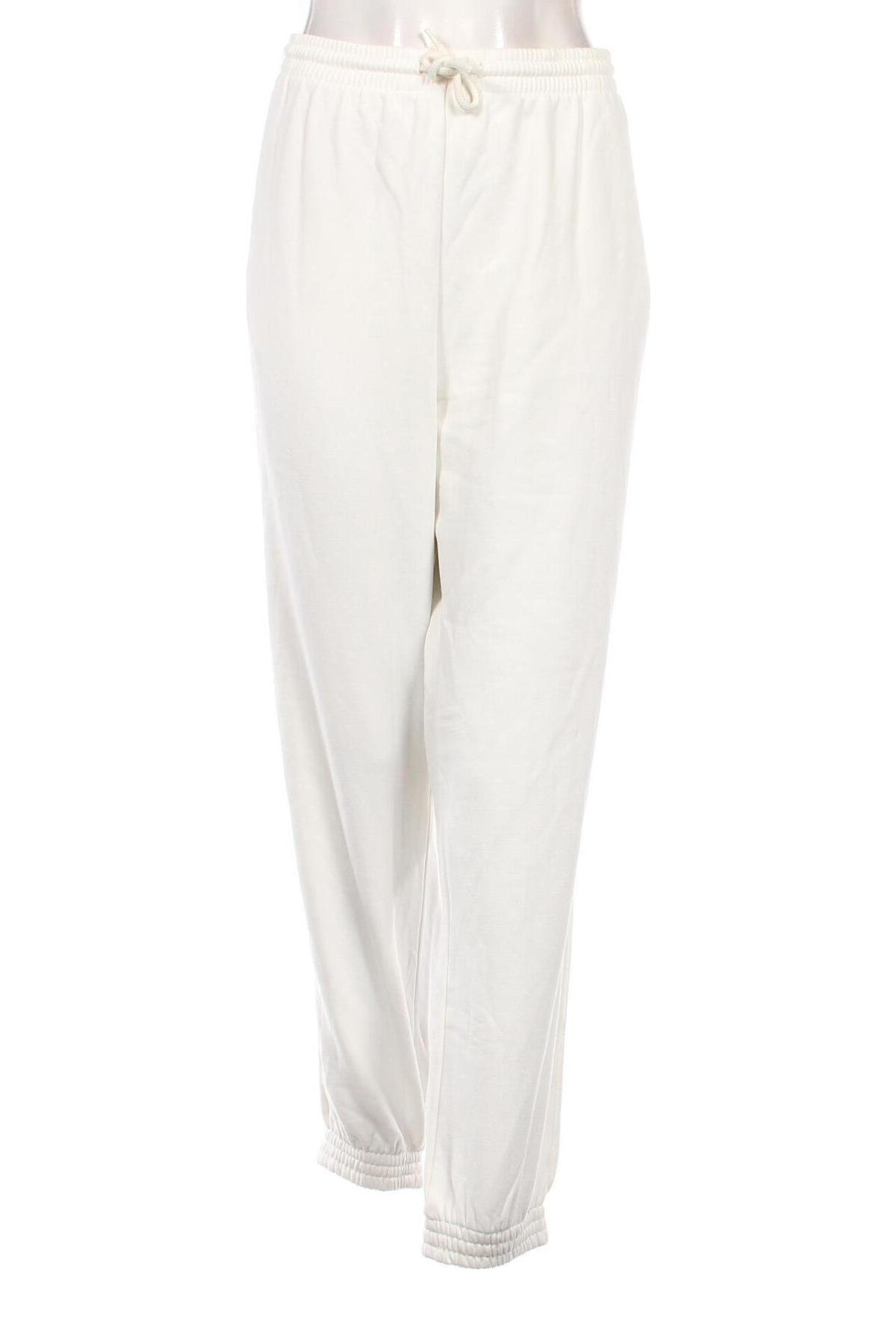 Pantaloni trening de femei H&M Divided, Mărime XL, Culoare Alb, Preț 103,98 Lei