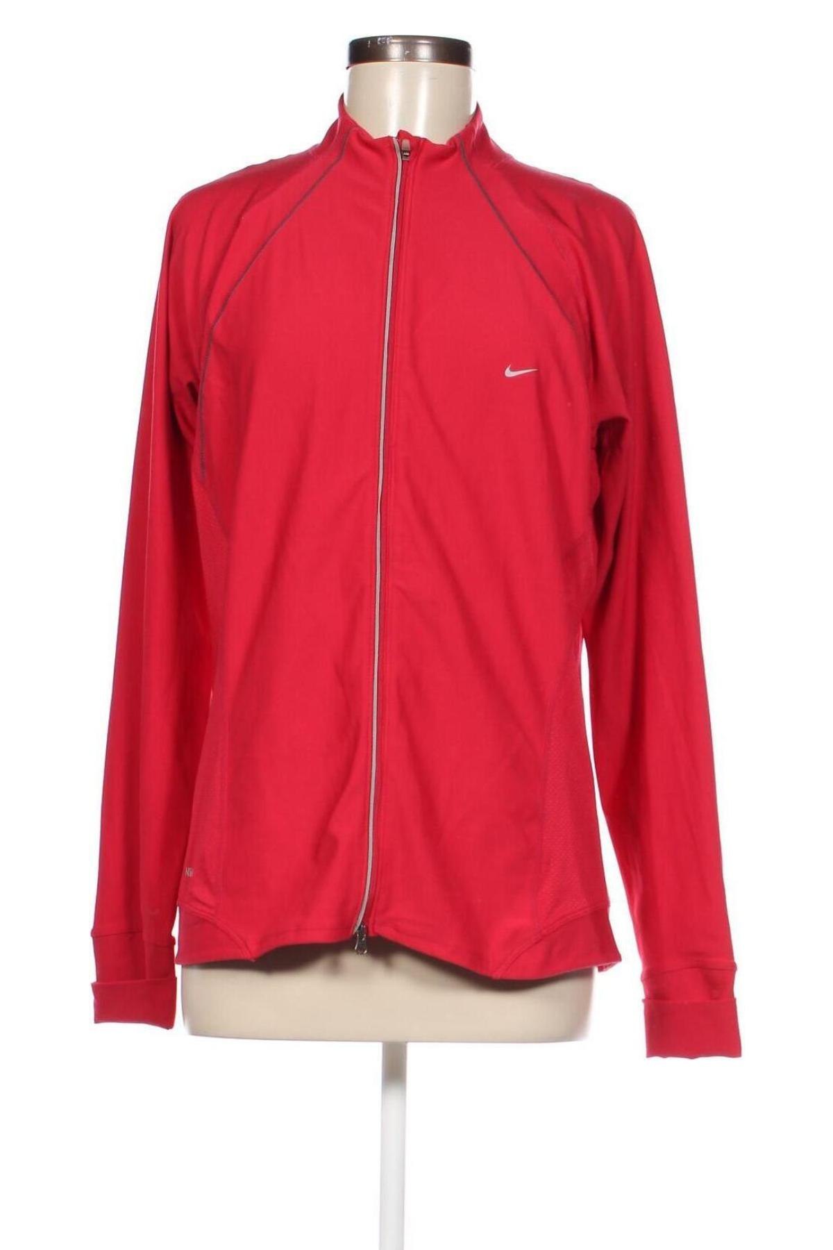Дамско спортно горнище Nike, Размер XL, Цвят Червен, Цена 48,00 лв.