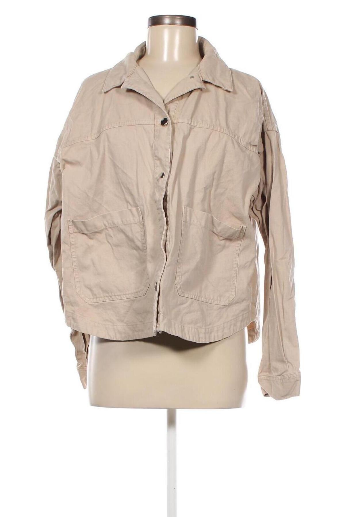 Γυναικείο μπουφάν Zara, Μέγεθος L, Χρώμα  Μπέζ, Τιμή 25,36 €