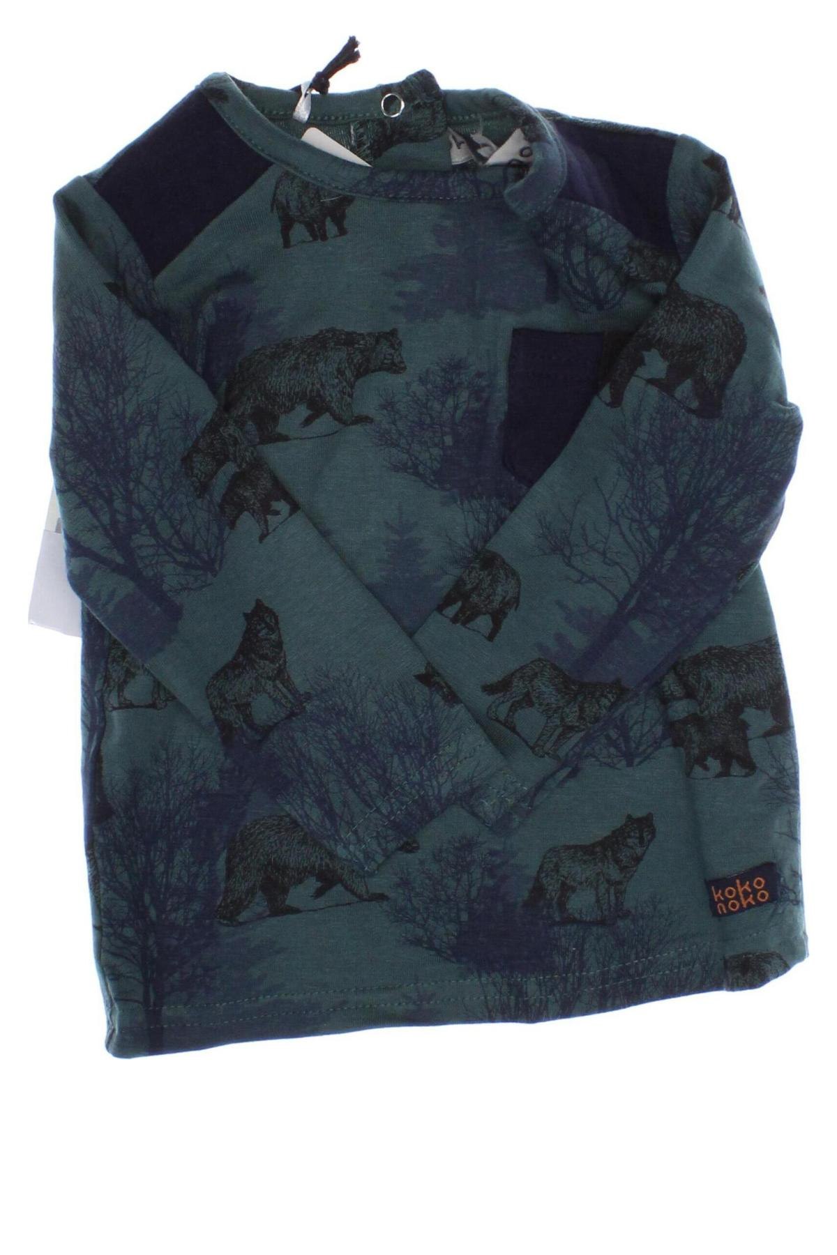 Bluză pentru copii Koko Noko, Mărime 3-6m/ 62-68 cm, Culoare Verde, Preț 50,00 Lei