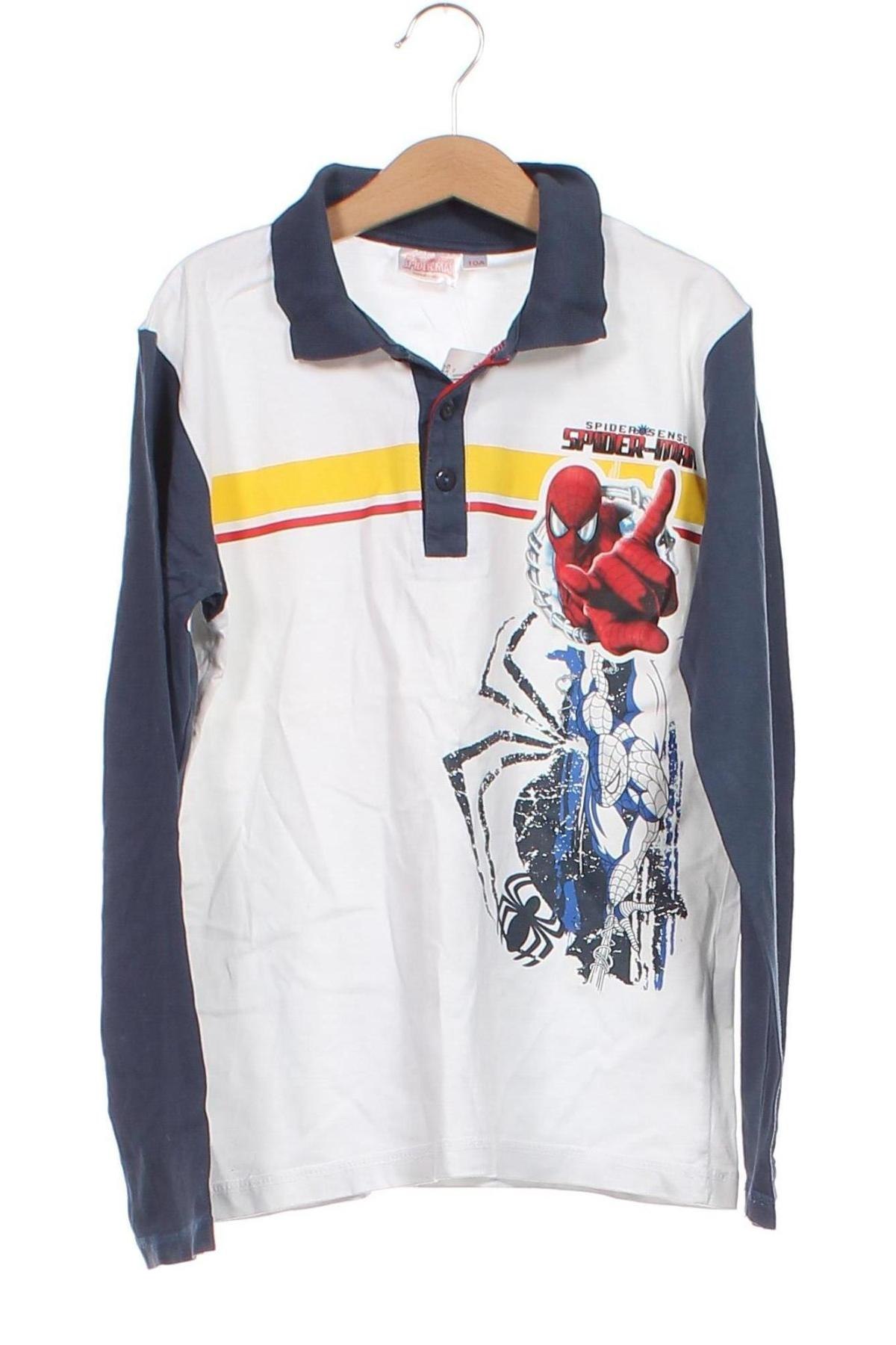 Bluză pentru copii Spiderman, Mărime 9-10y/ 140-146 cm, Culoare Alb, Preț 30,61 Lei