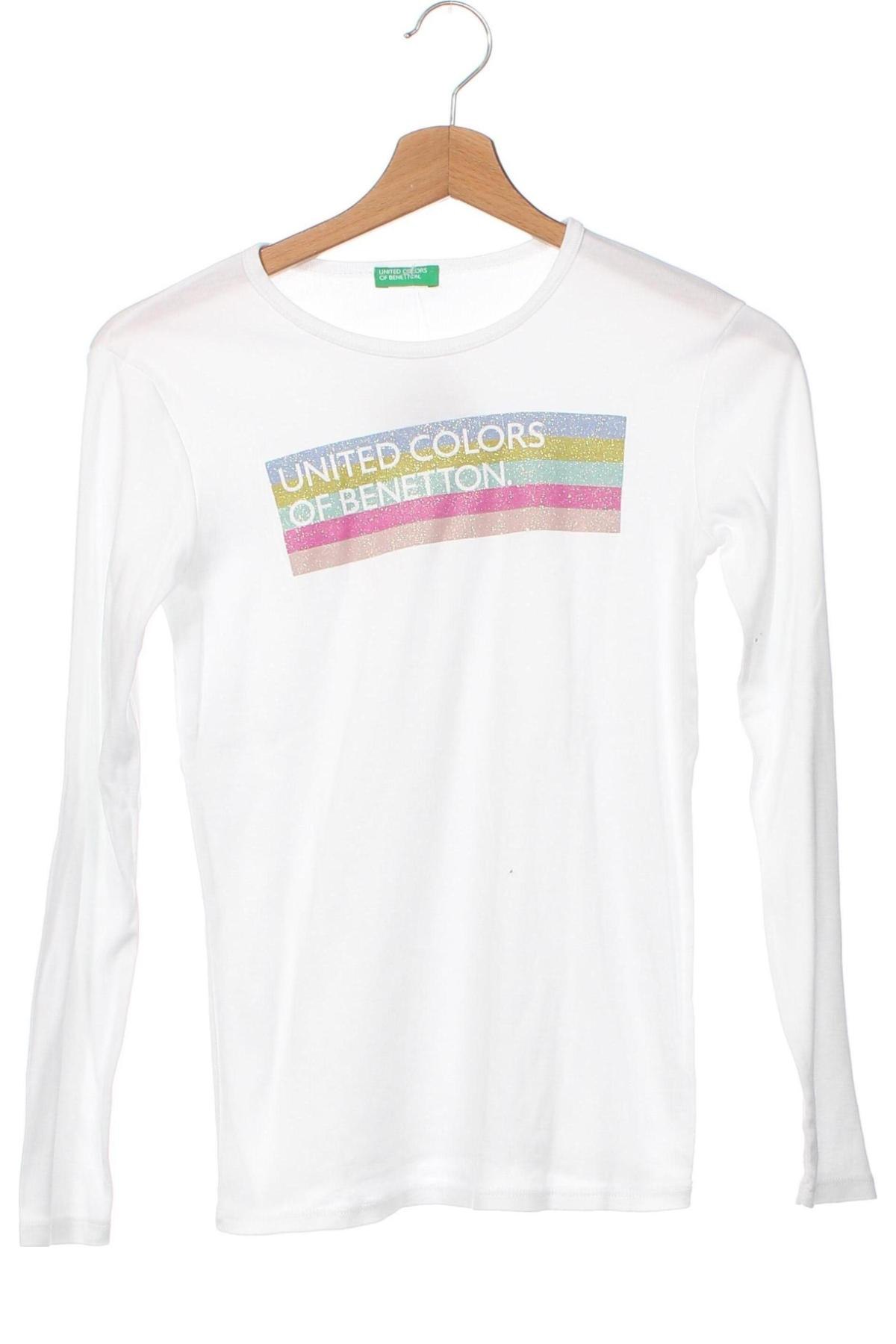 Dětská halenka  United Colors Of Benetton, Velikost 8-9y/ 134-140 cm, Barva Bílá, Cena  278,00 Kč